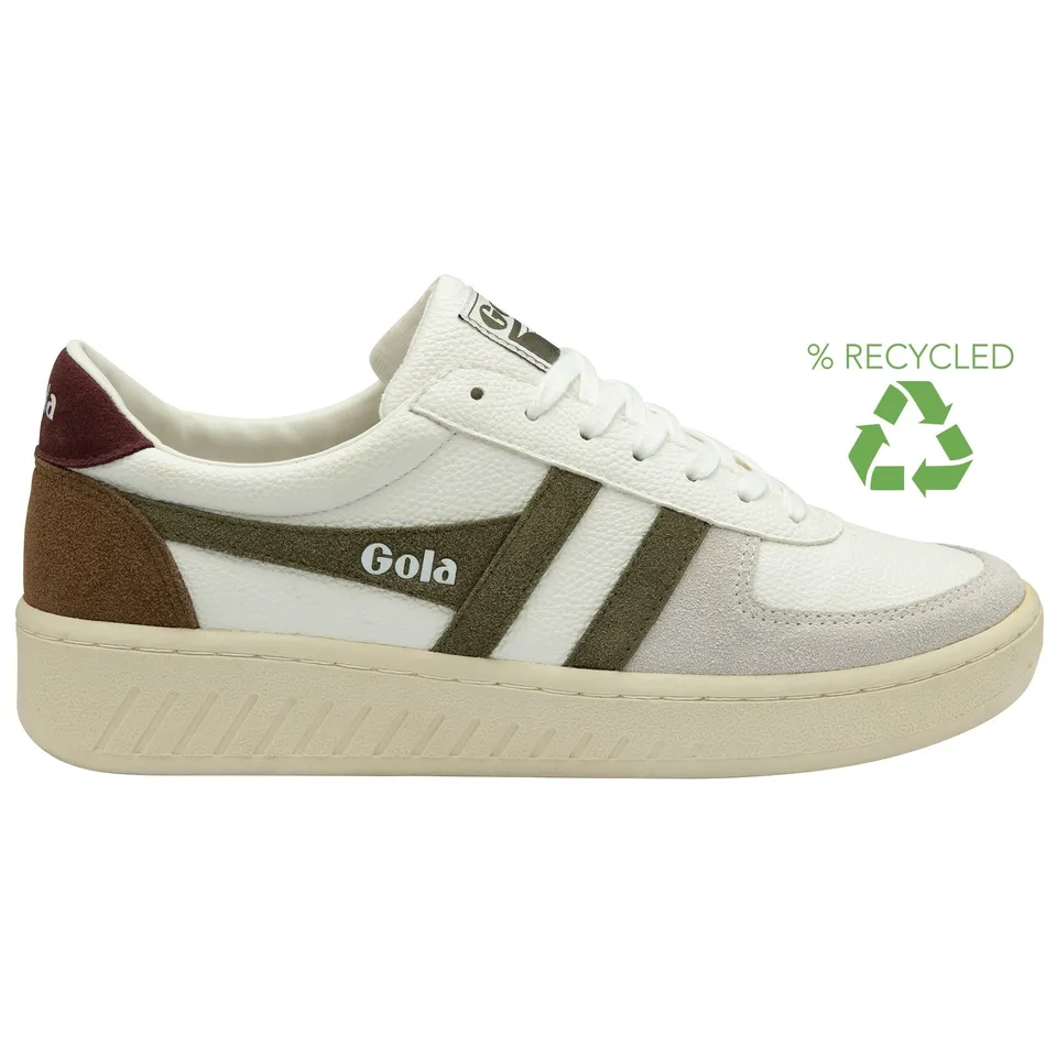 gola-grandslam-trident-herren-sneaker-wei-khaki-burgunder image 1
