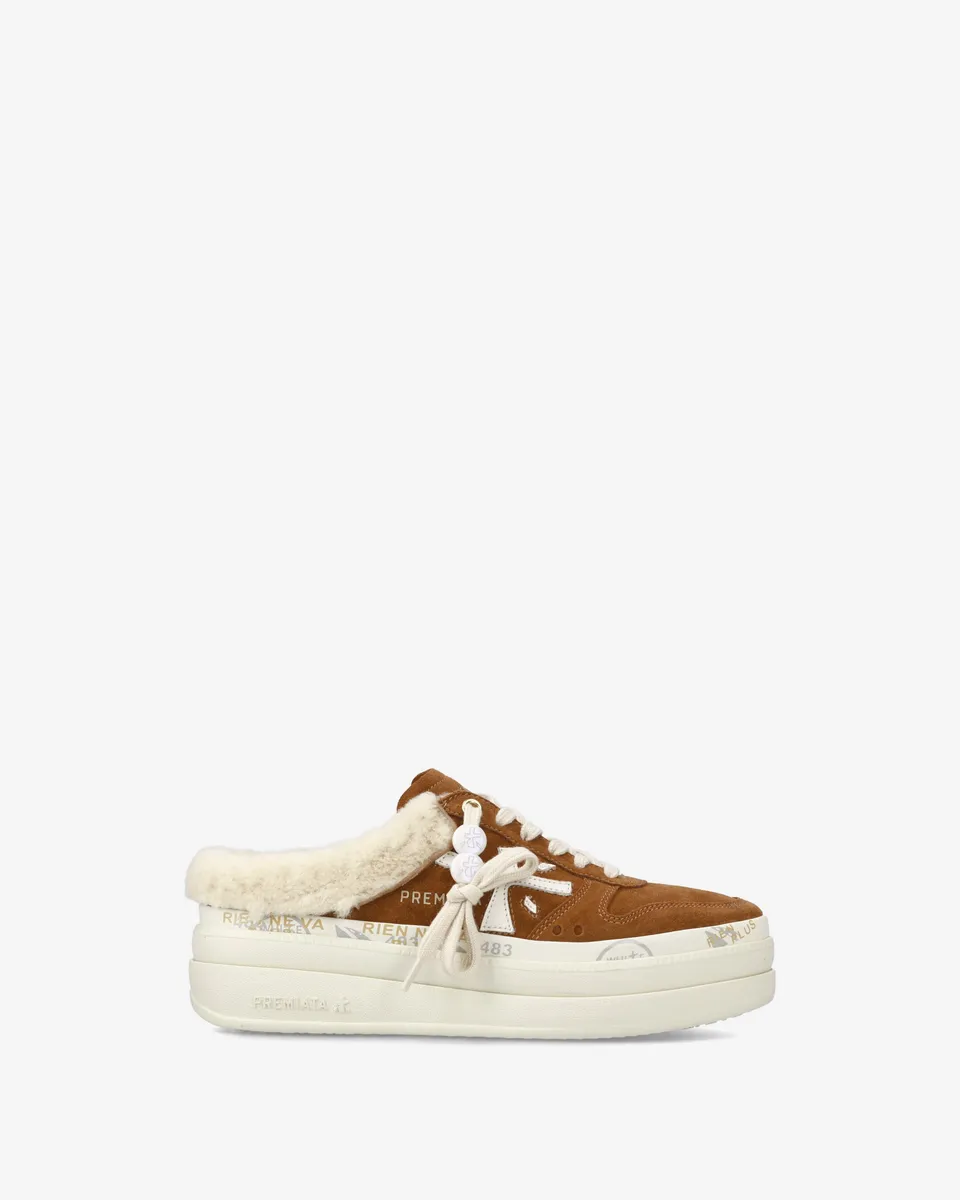 premiata-micol-7016m-damen-platform-sneaker-cognac image 1