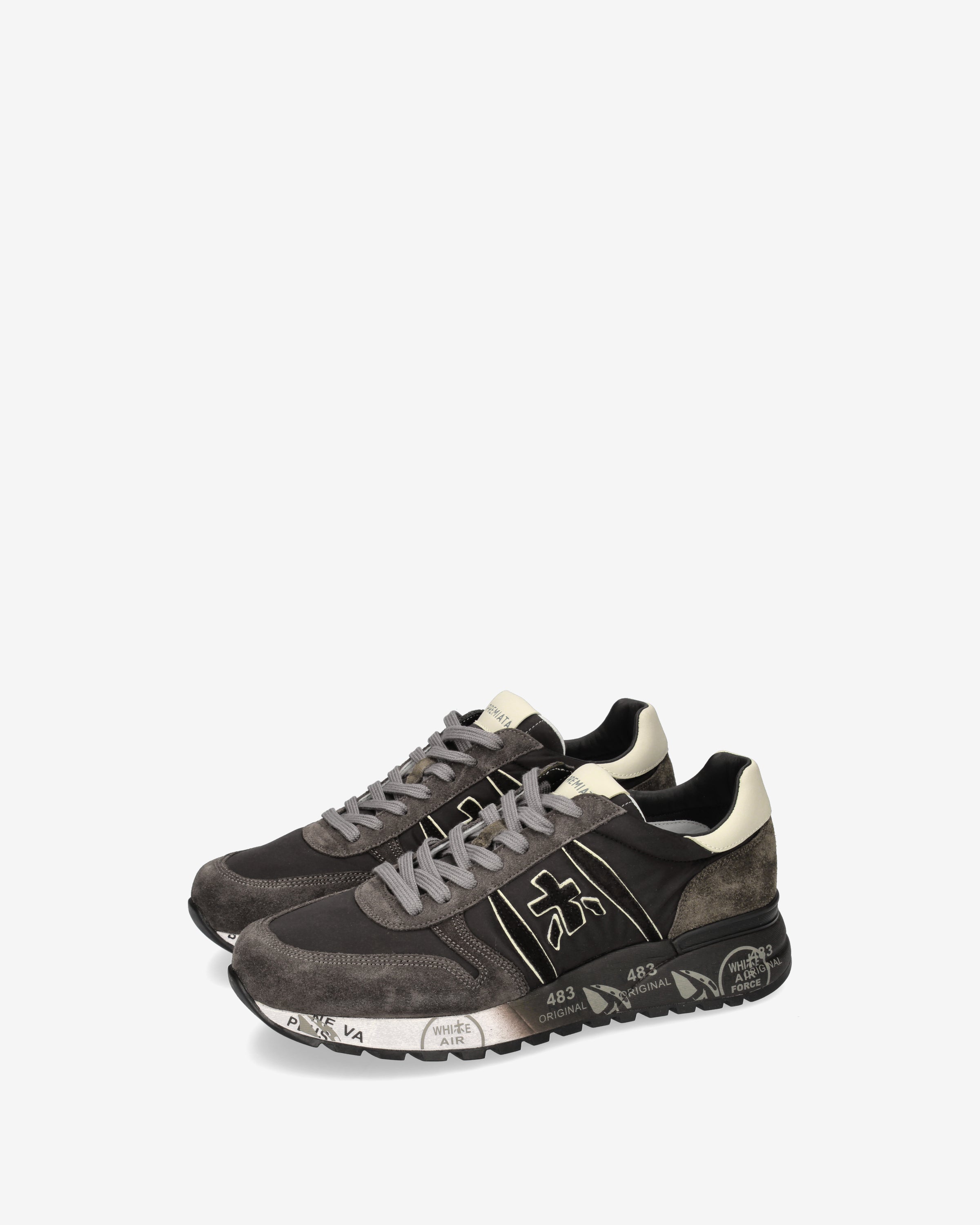 premiata-lander-4951-sneaker-anthrazit-schwarz image 4