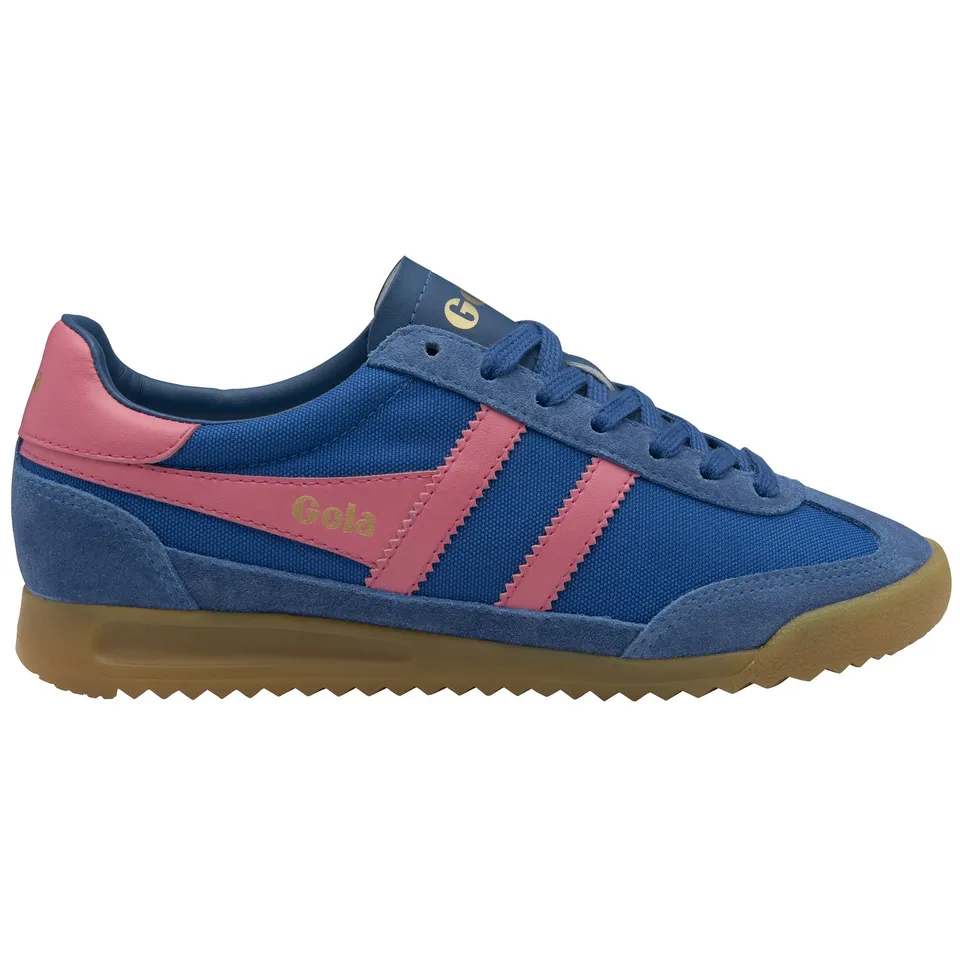 gola-tornado-damen-sneaker-saphirblau-neonpink-nylon-wildleder image 1