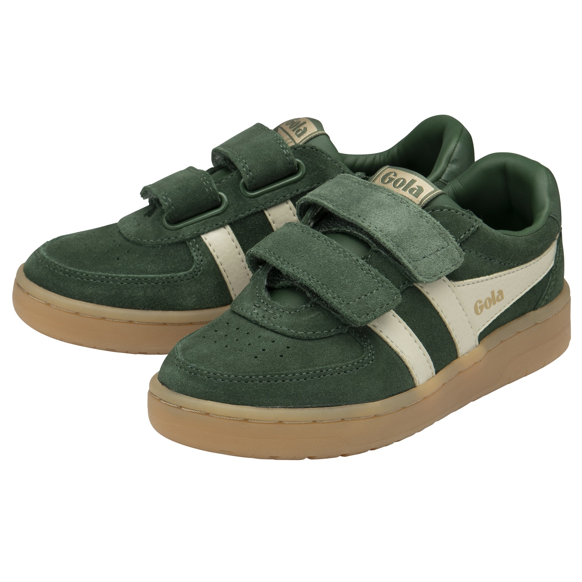 gola-hawk-wildleder-kinder-sneaker-evergreen-klett image 3