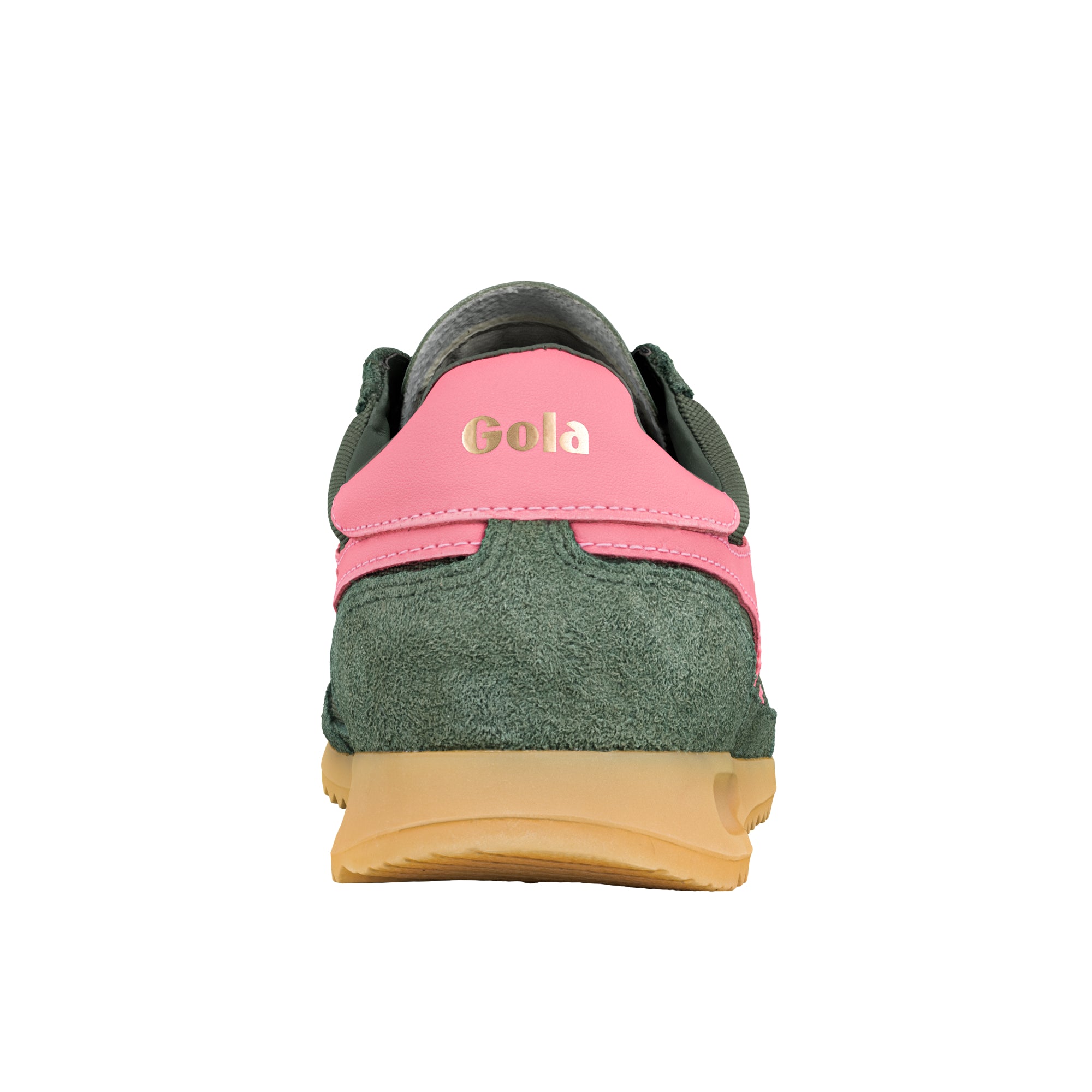 gola-tornado-damen-sneaker-dunkelkhaki-bonbonrosa-nylon-wildleder image 3