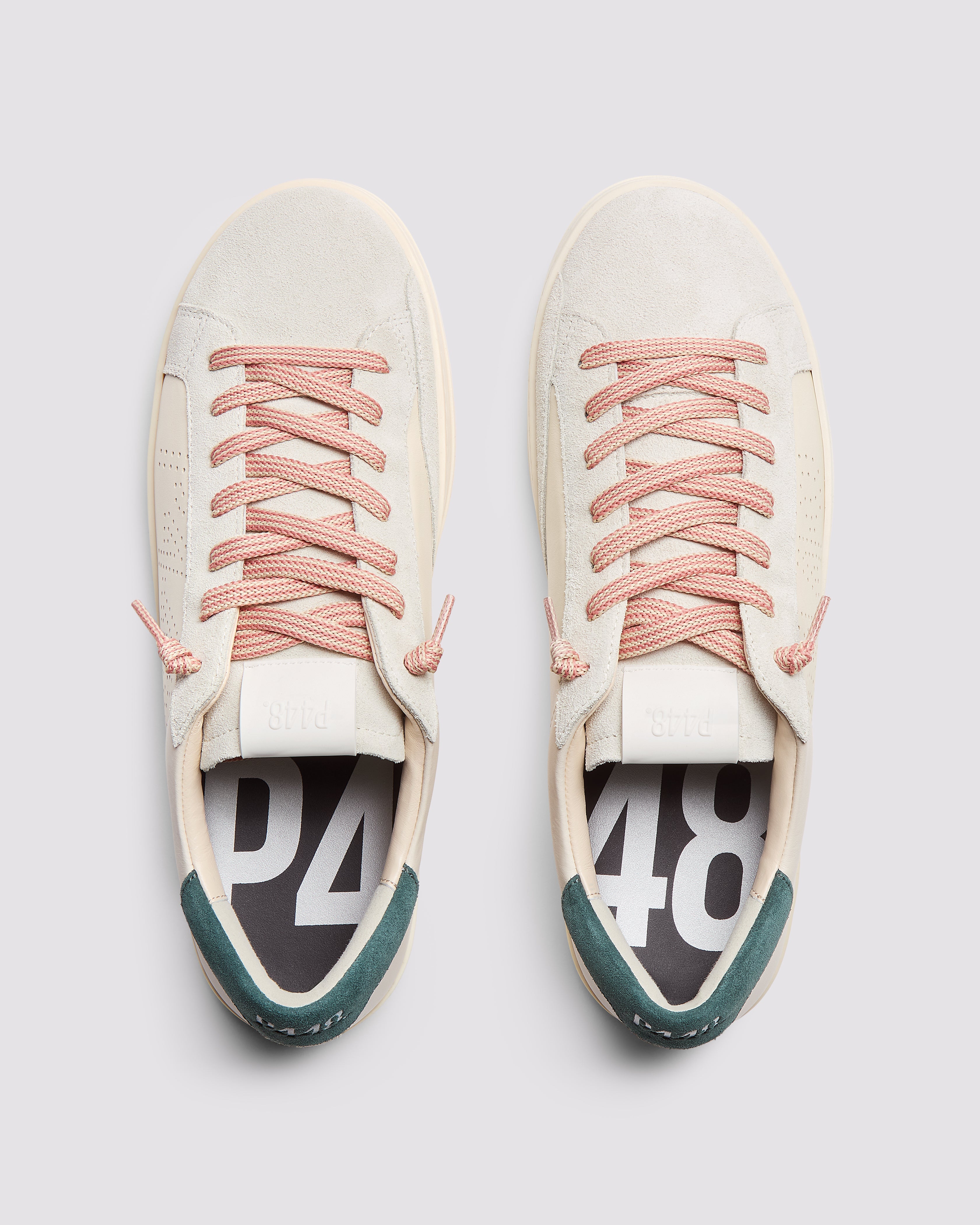p448-john-cream-low-top-sneaker-green image 2