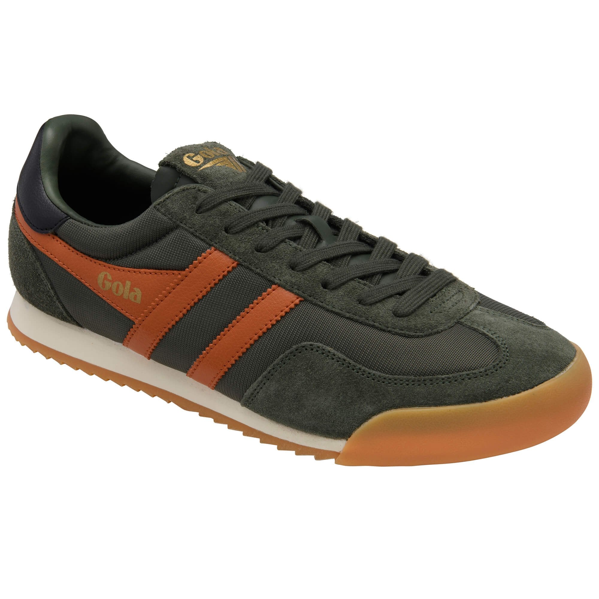 gola-europa-herren-sneaker-khaki-orange-retro image 2