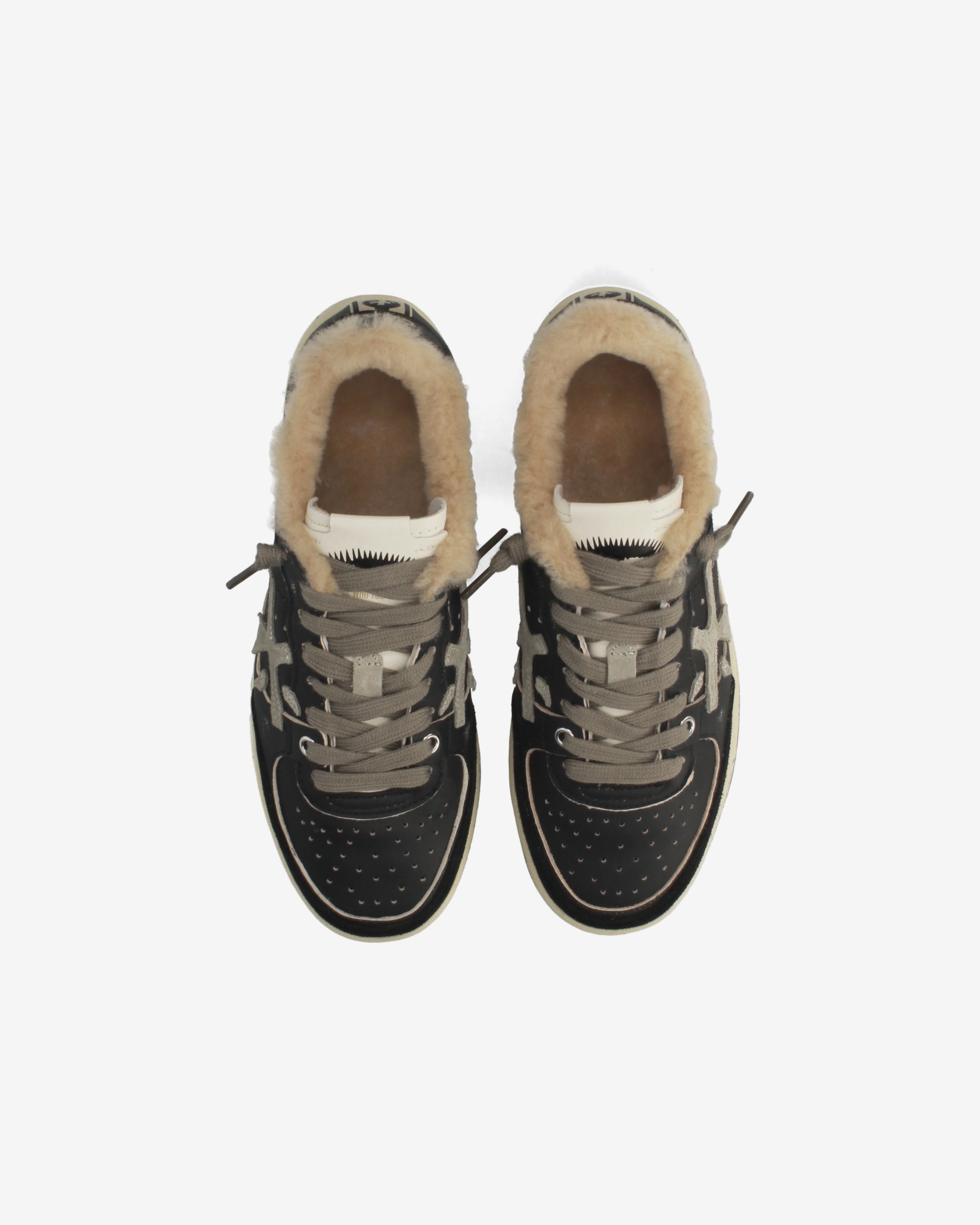 premiata-bskt-clayd-6909m-sneaker-herren-schwarz-used-look image 6