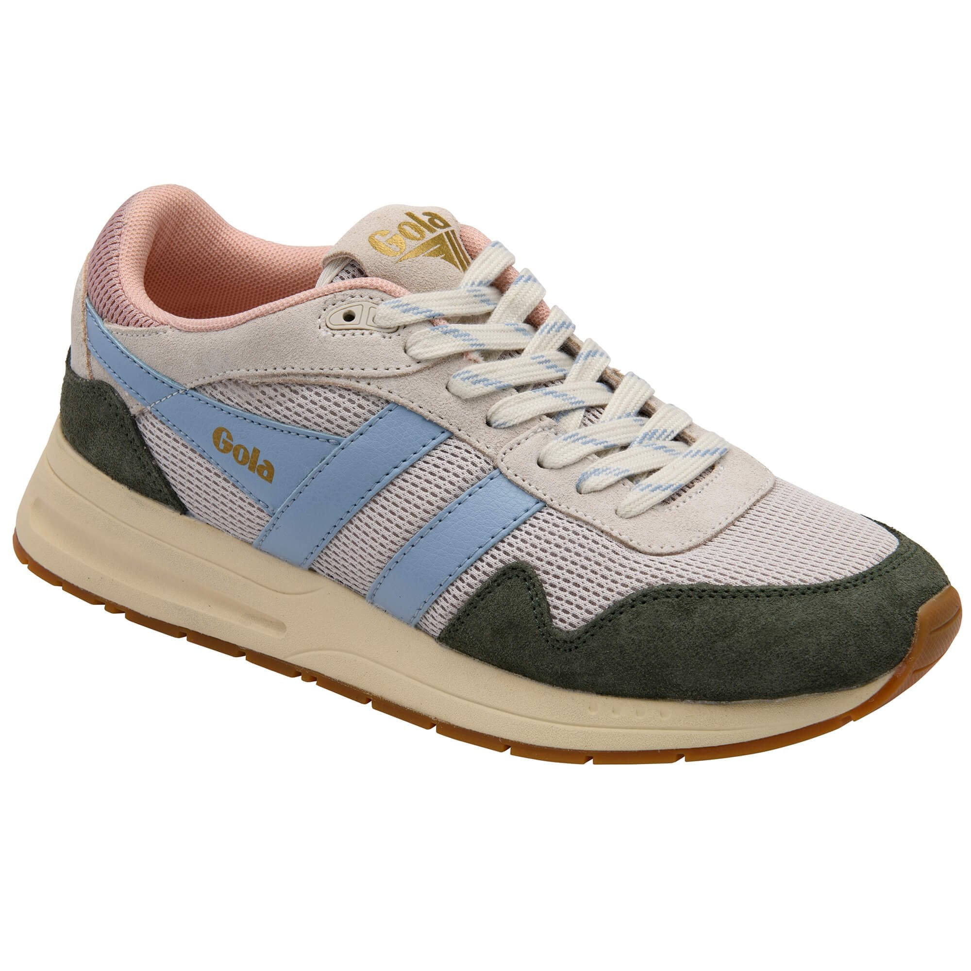 gola-delta-damen-sneaker-off-white-khaki-air-blue image 2