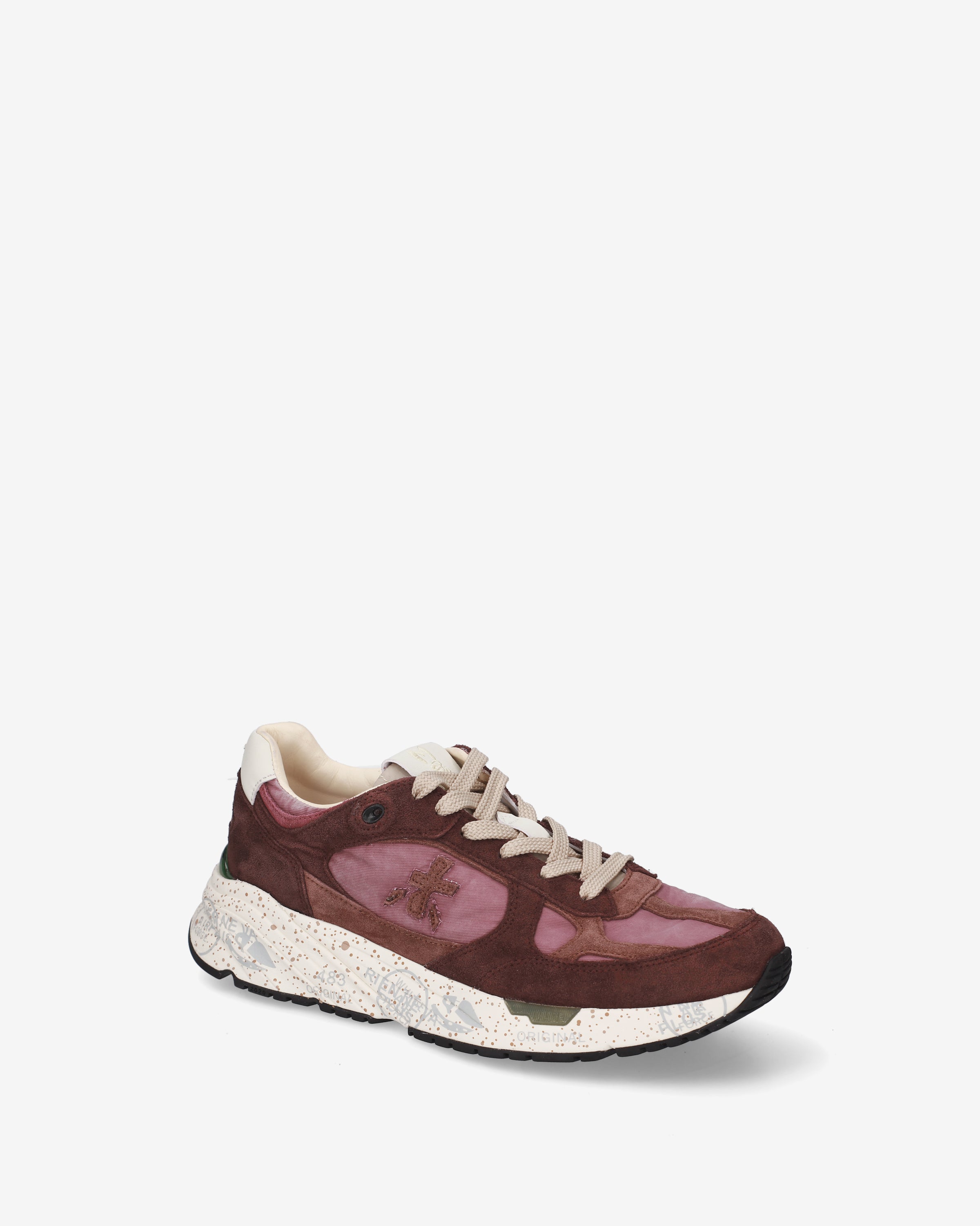 premiata-mased-8518-damen-sneaker-bordeaux-rosa image 4