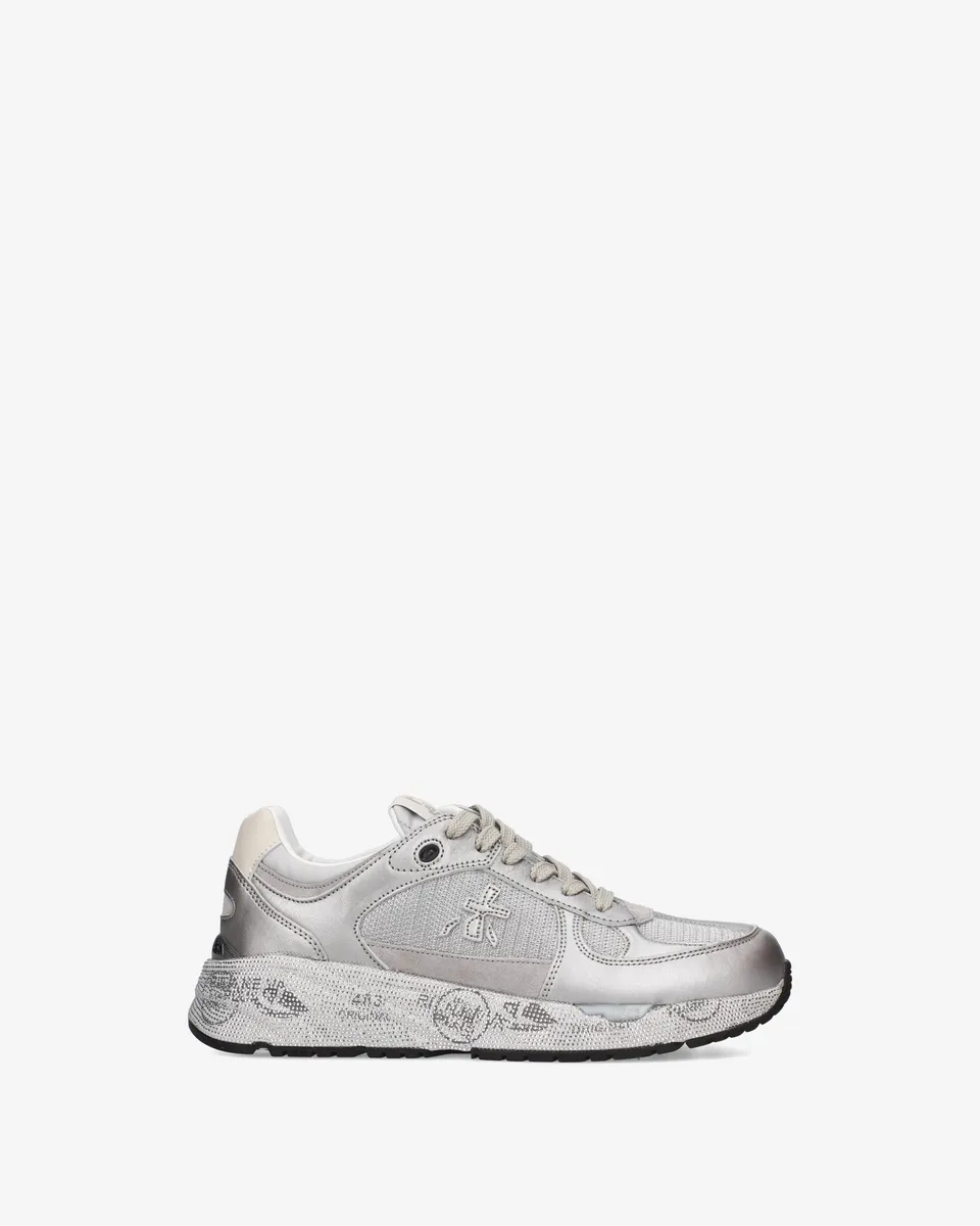 premiata-mased-7093-sneaker-silber-mit-metallic-leder image 1