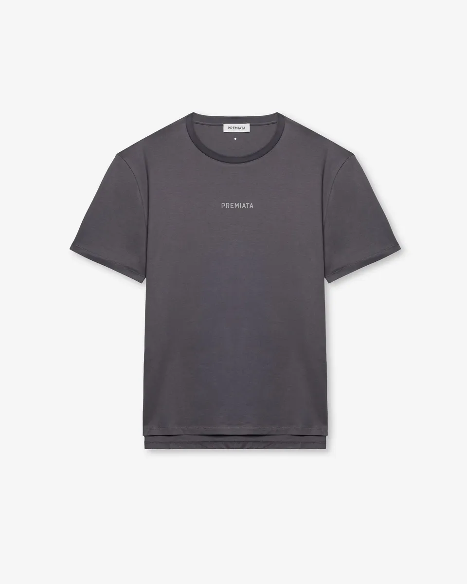 premiata-t-shirt-logo-essential-iron-herren image 1