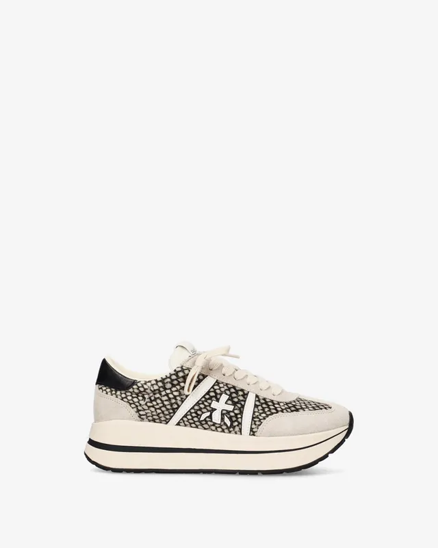 premiata-bethcoin-8501-damen-platform-sneaker-mesh-suede image 1