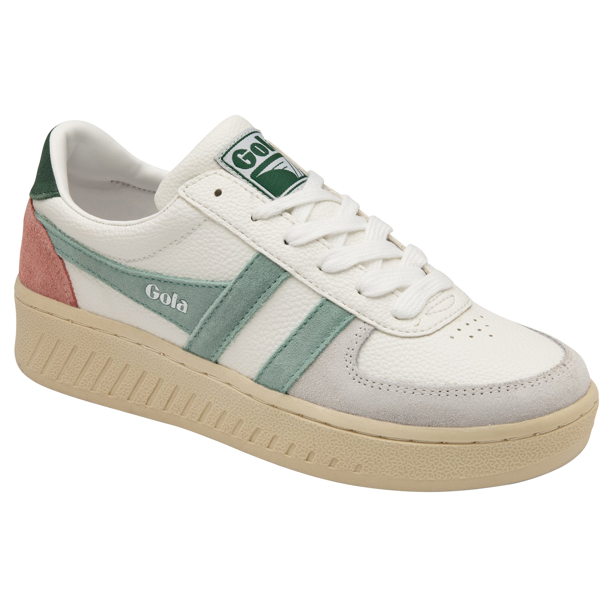 gola-grandslam-trident-sneaker-f-r-damen-wei-gr-n-tannengr-n image 2
