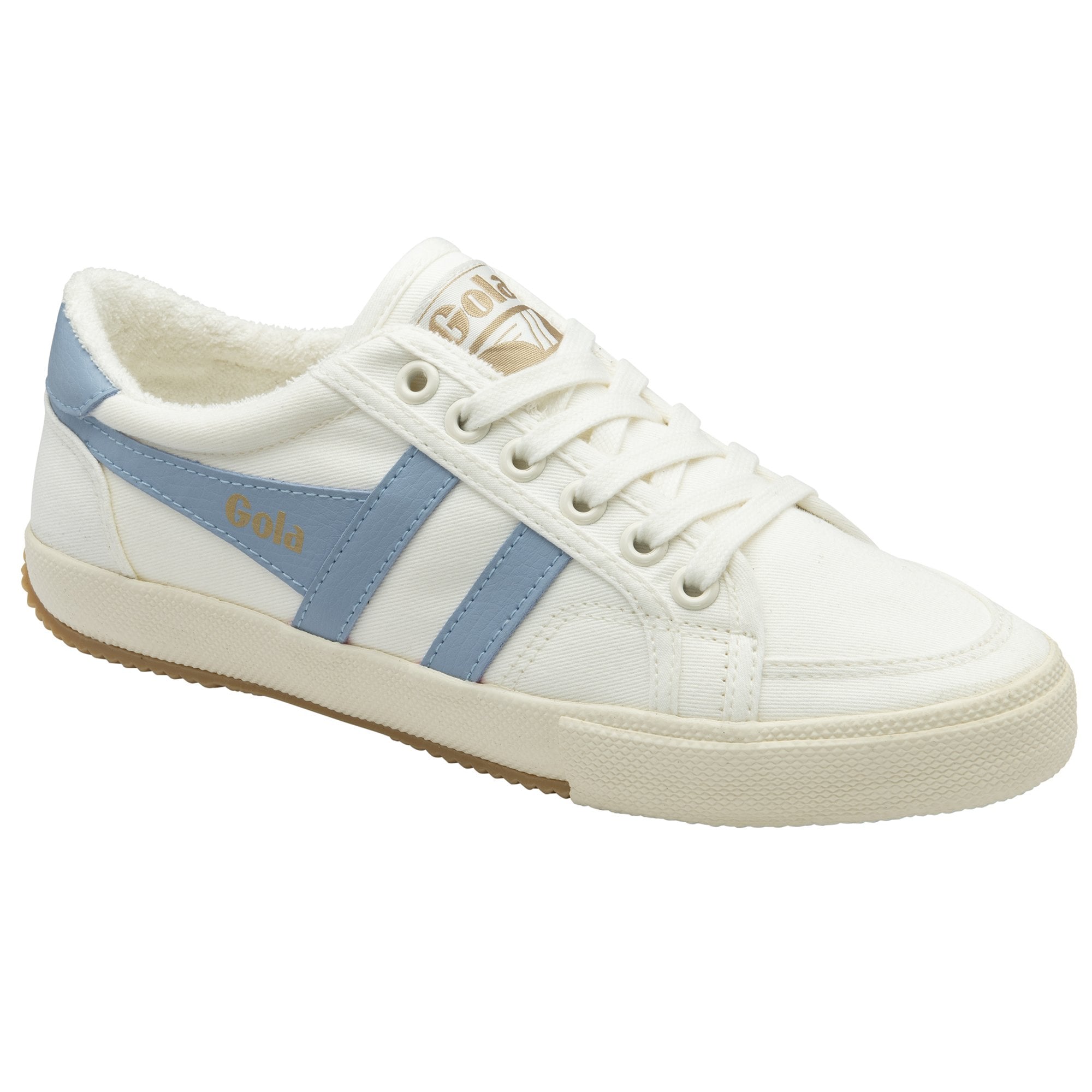 gola-stratus-damen-plimsoll-sneaker-off-white-canvas image 2