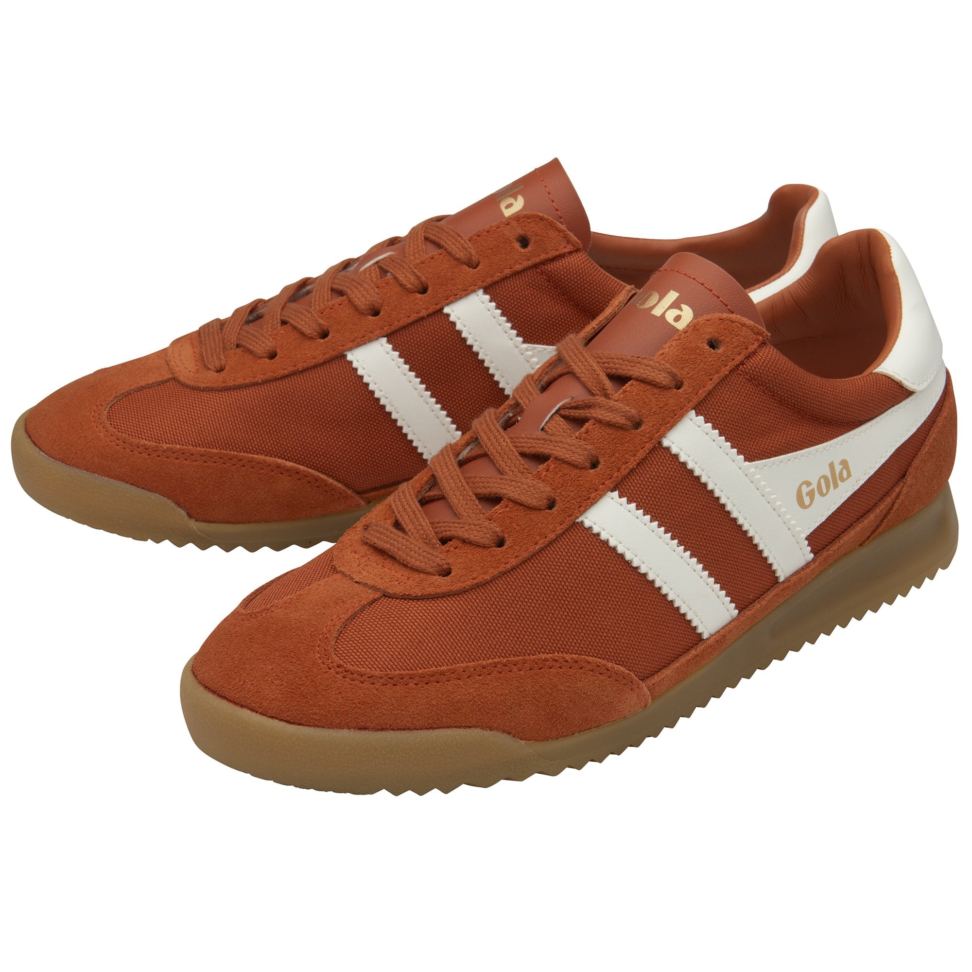 gola-tornado-herren-sneaker-orange-nylon-wildleder image 3