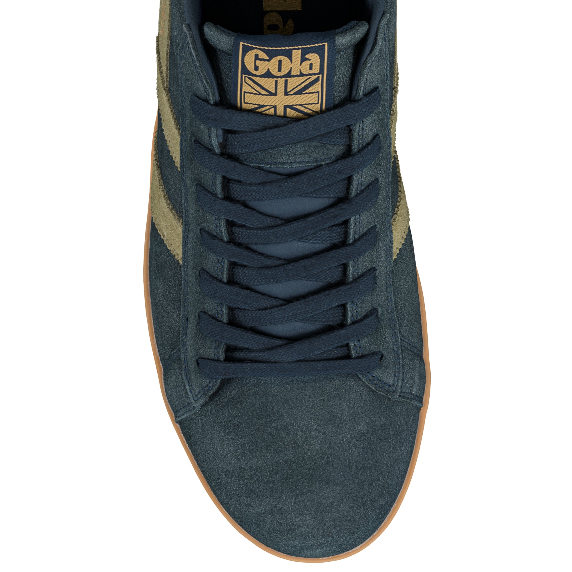 gola-equipe-ii-suede-herren-sneaker-navy-khaki image 4
