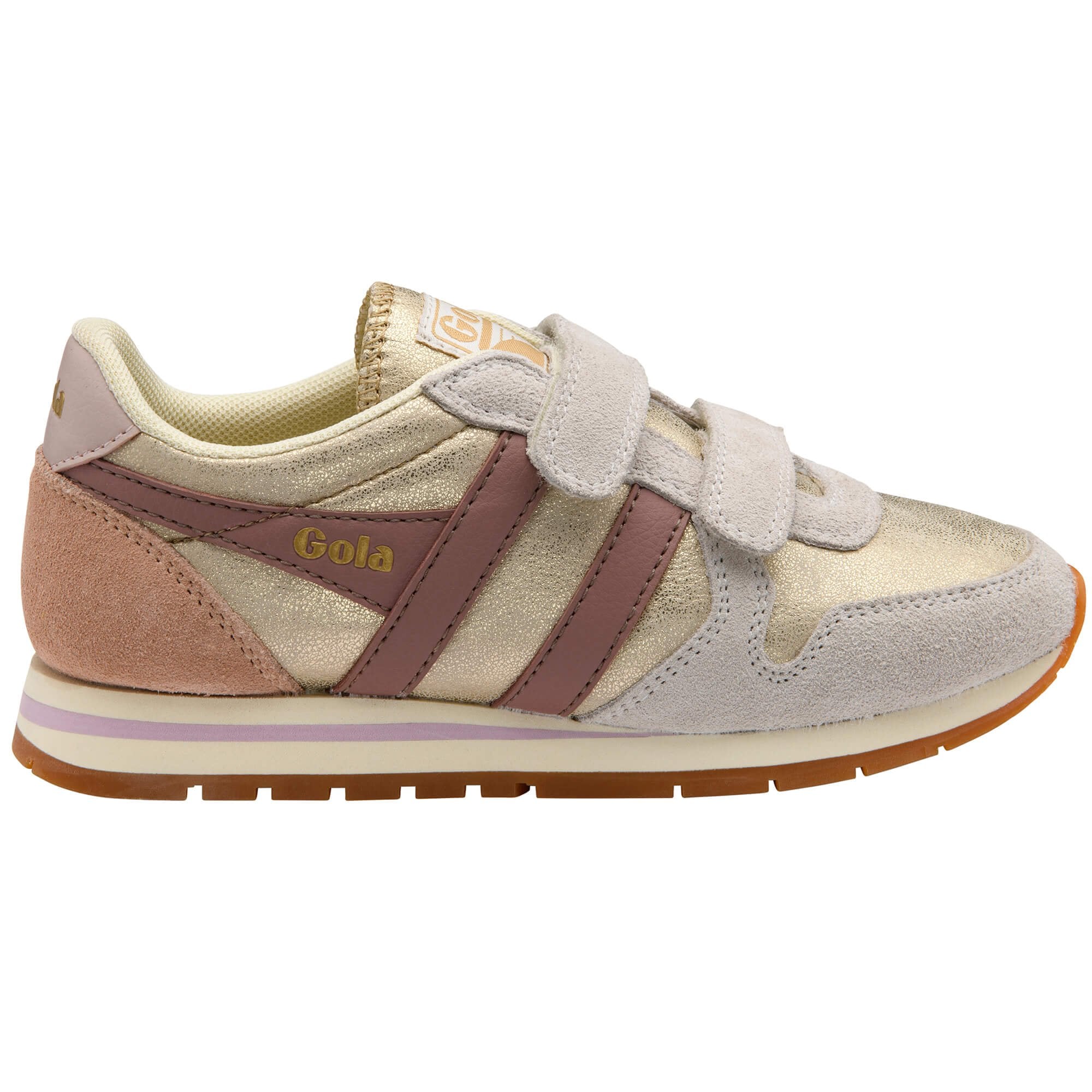 gola-daytona-blaze-strap-sneaker-f-r-m-dchen-gold-brownrose image 1