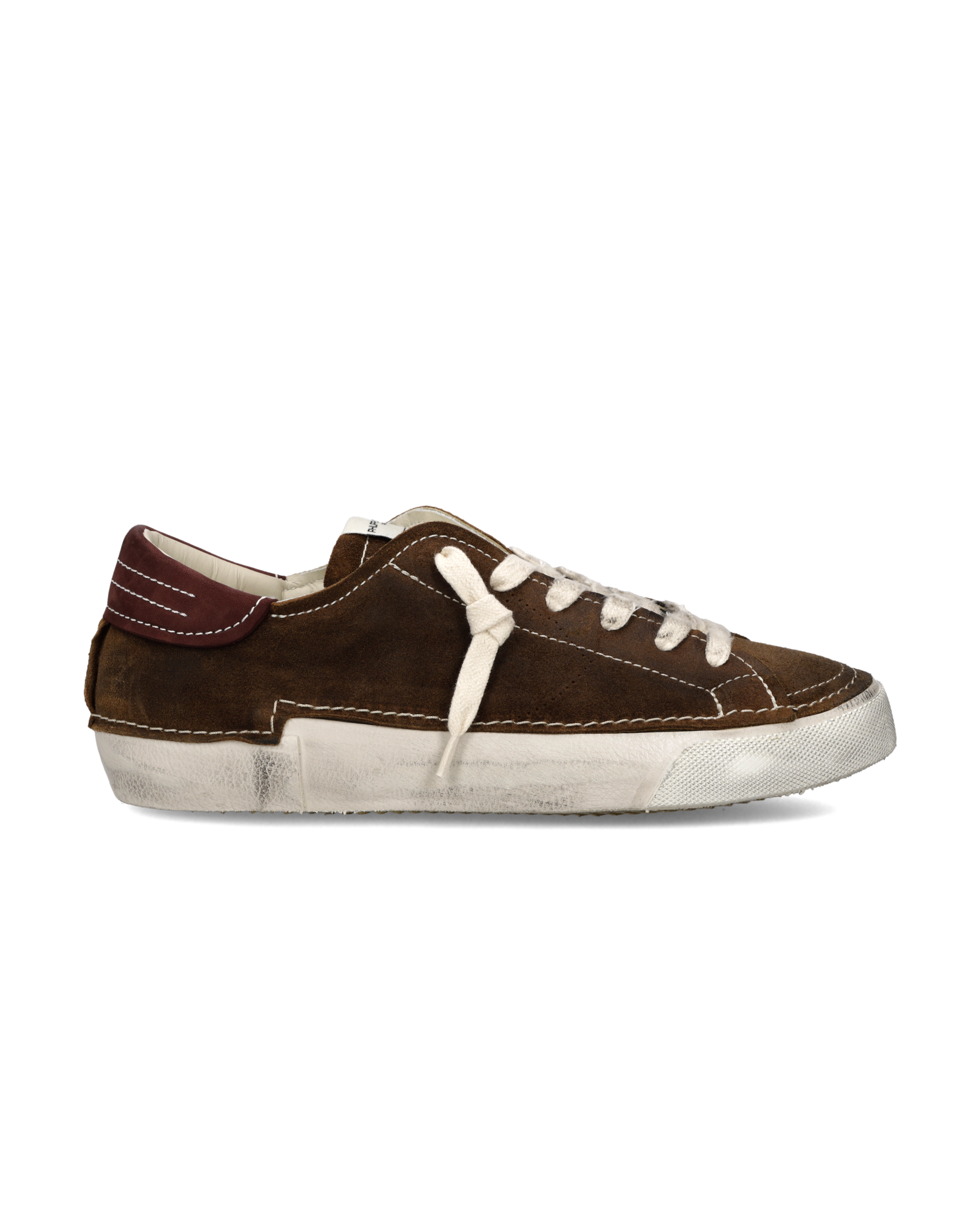 philippe-model-prsx-sneaker-herren-braun-bordeaux image 1
