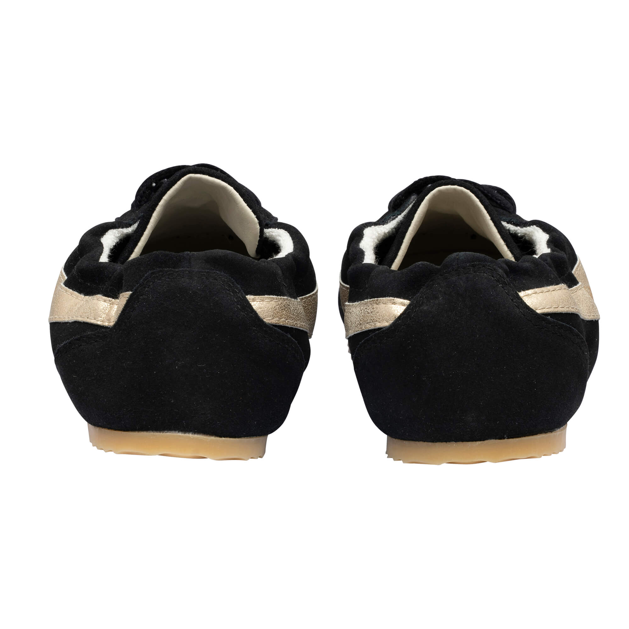 gola-aurora-damen-sneaker-aus-wildleder-schwarz-gold image 4