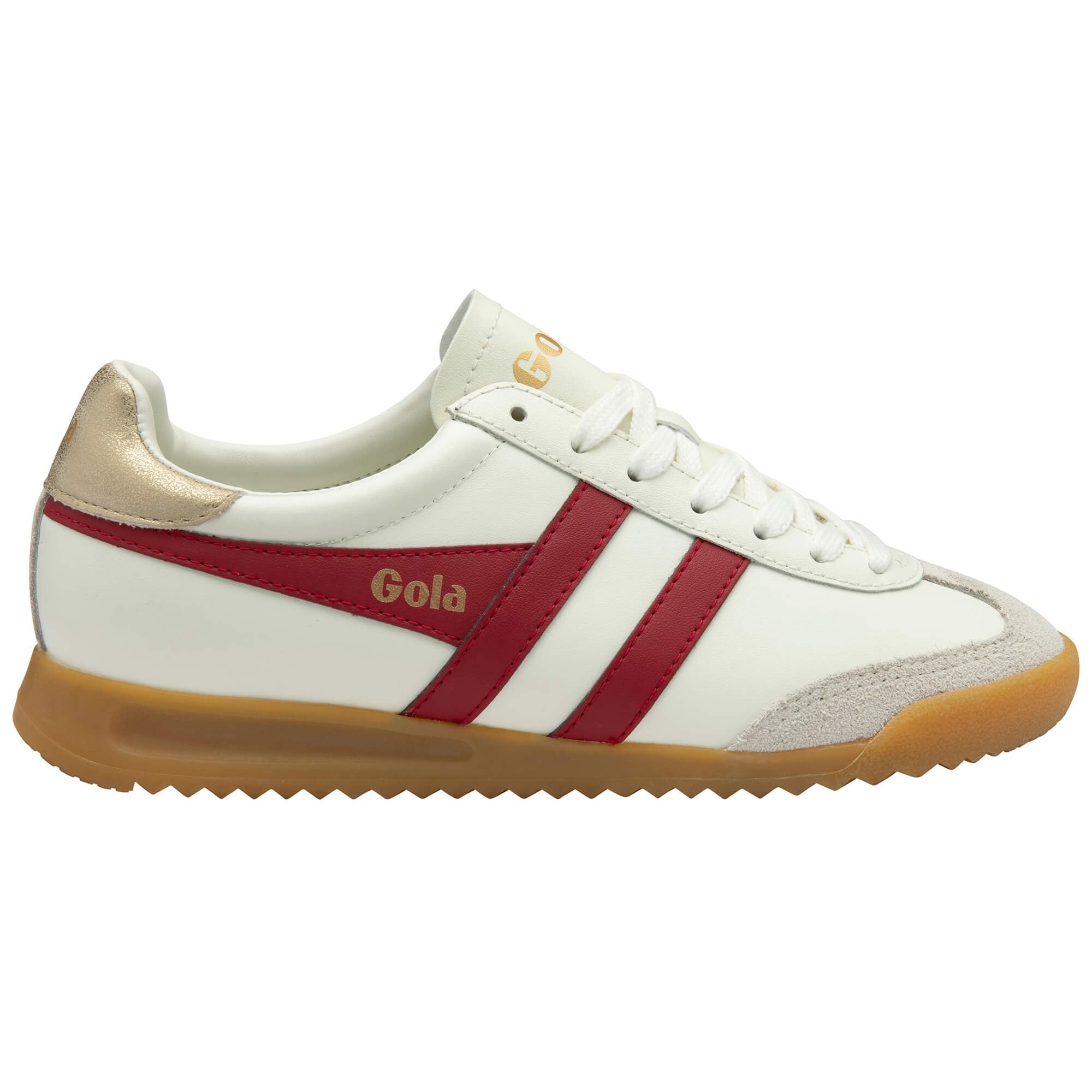 gola-torpedo-leder-sneaker-f-r-damen-cremewei-tiefrot image 1