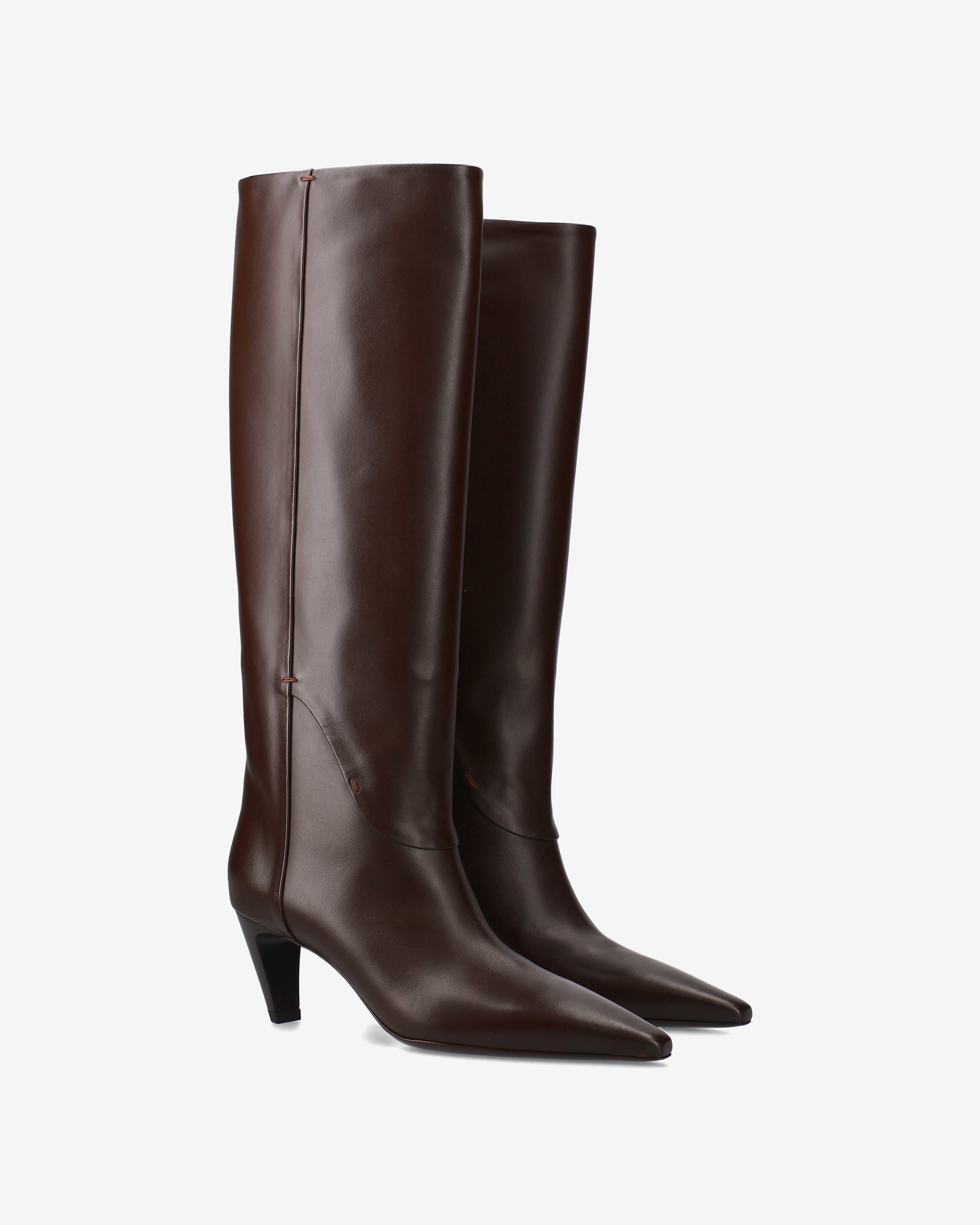 premiata-stivali-in-pelle-marrone-damen-lederstiefel-braun image 2