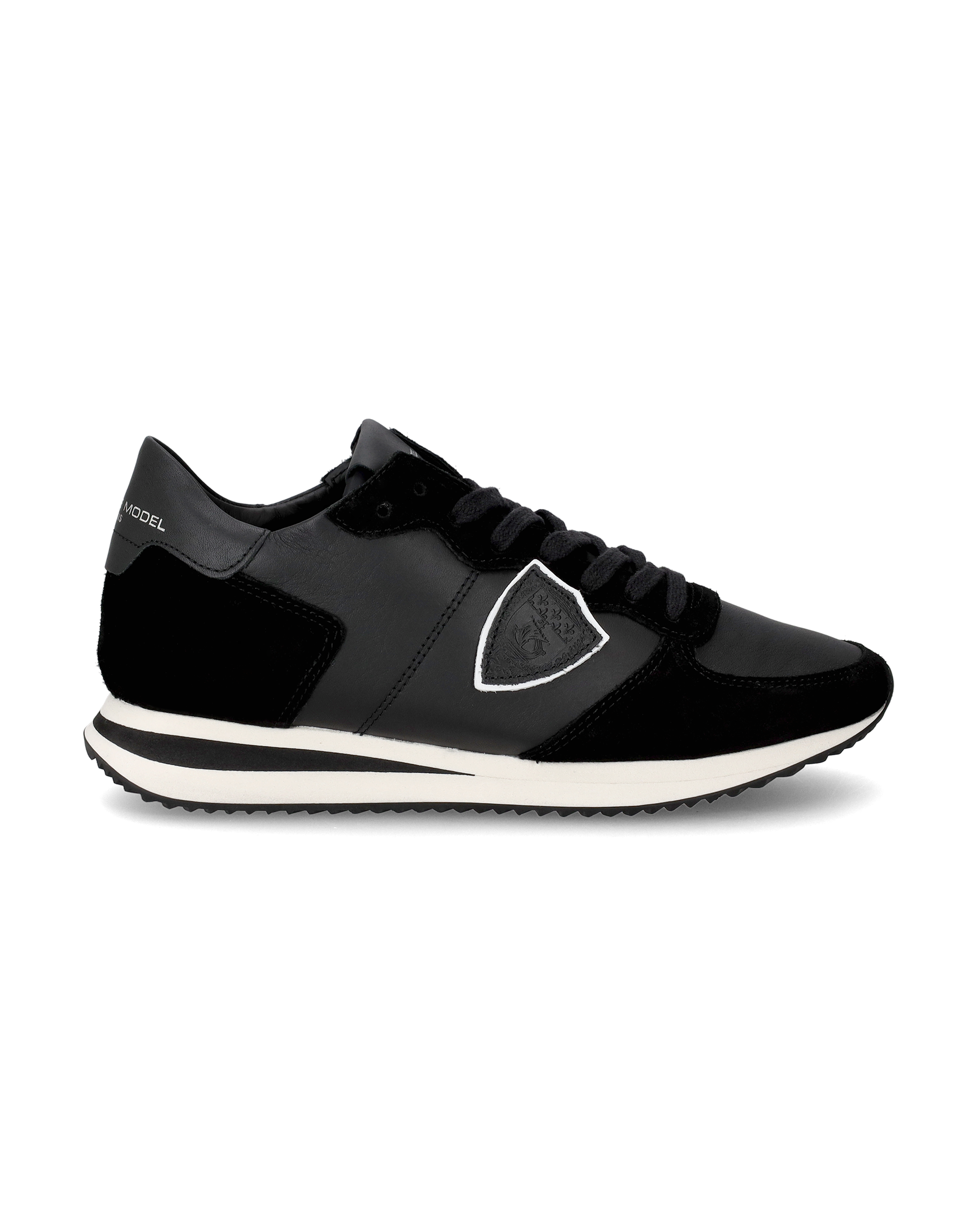 philippe-model-trpx-sneaker-herren-low-top-schwarz-leder image 1