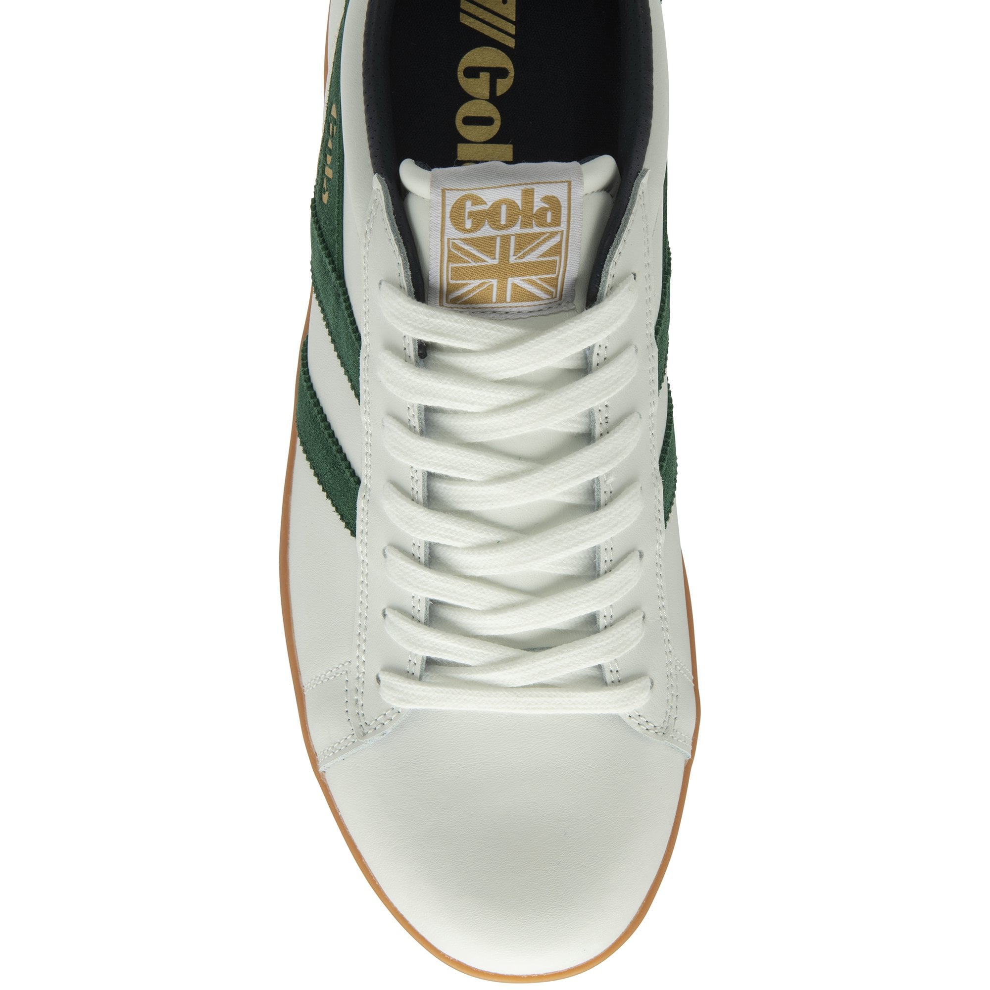 gola-equipe-ii-leder-sneaker-f-r-herren-wei-gr-n-navy image 5