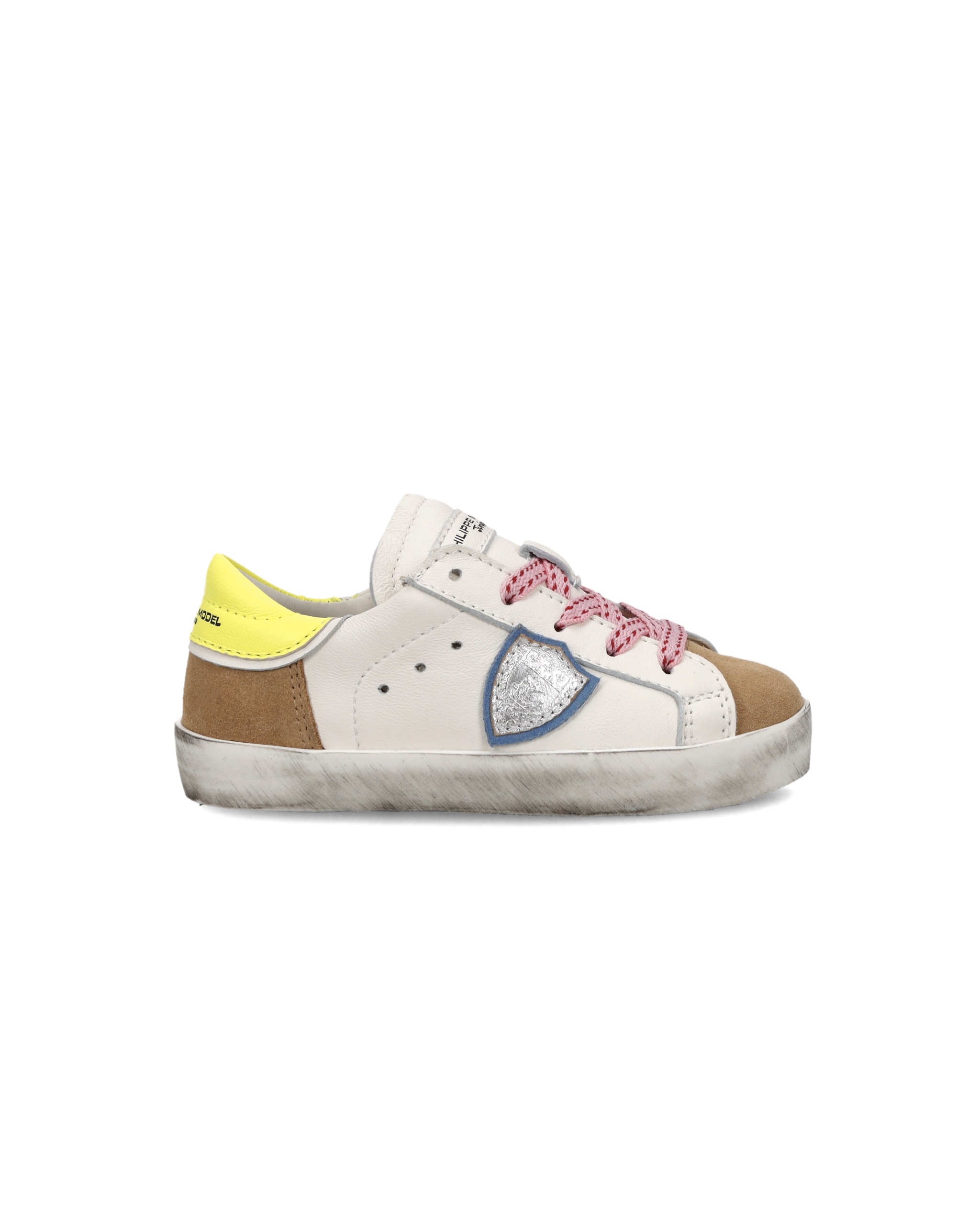 philippe-model-prsx-sneaker-wei-cognac-gelb-fluo image 1