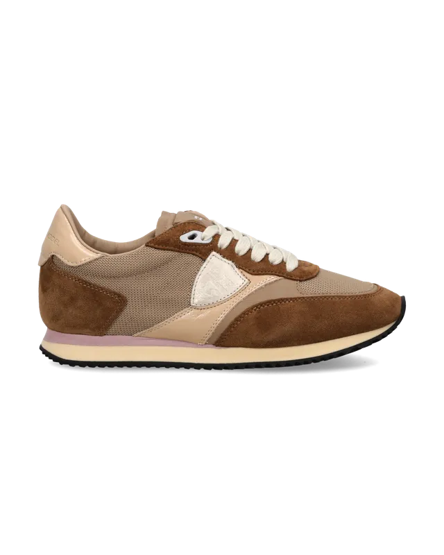 philippe-model-blville-damen-sneaker-braun-beige image 1