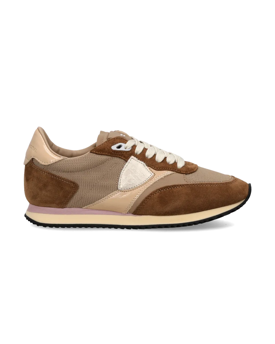philippe-model-blville-damen-sneaker-braun-beige image 1