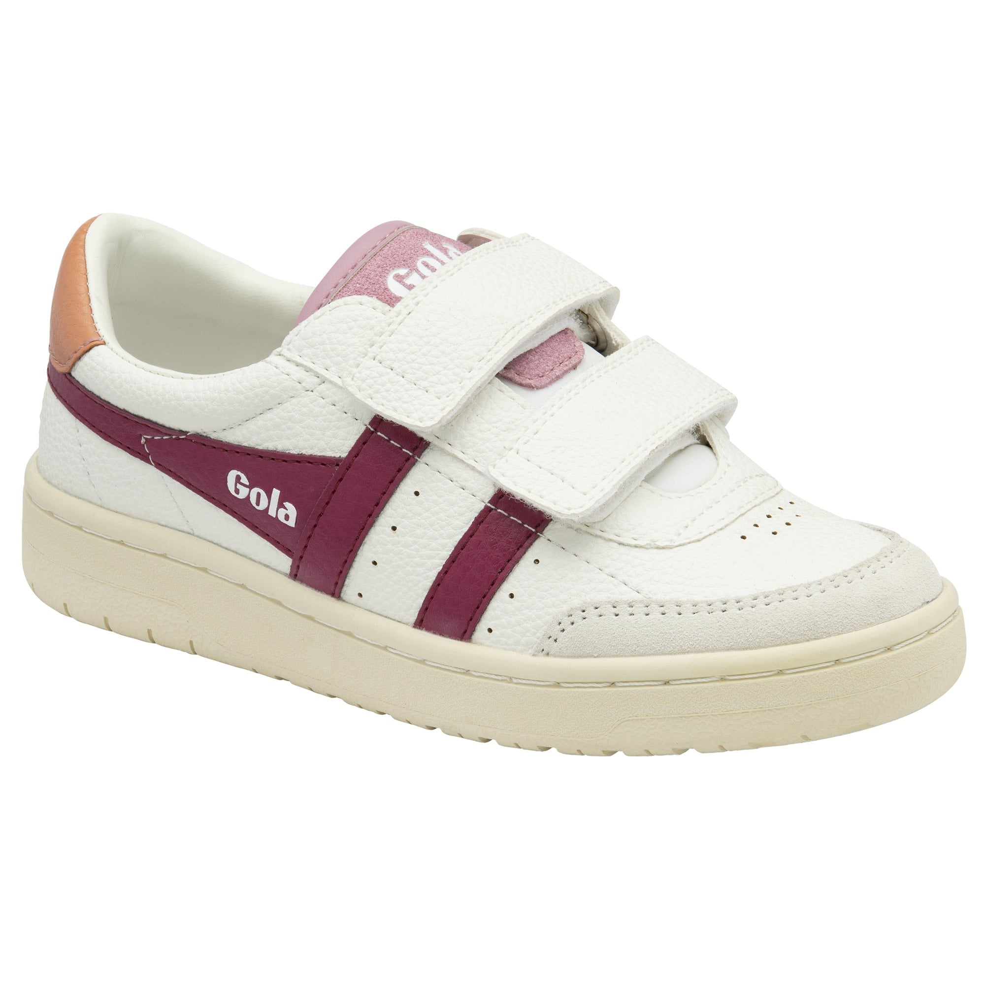 gola-falcon-strap-sneaker-f-r-kinder-wei-kirschrot-terrakotta image 2