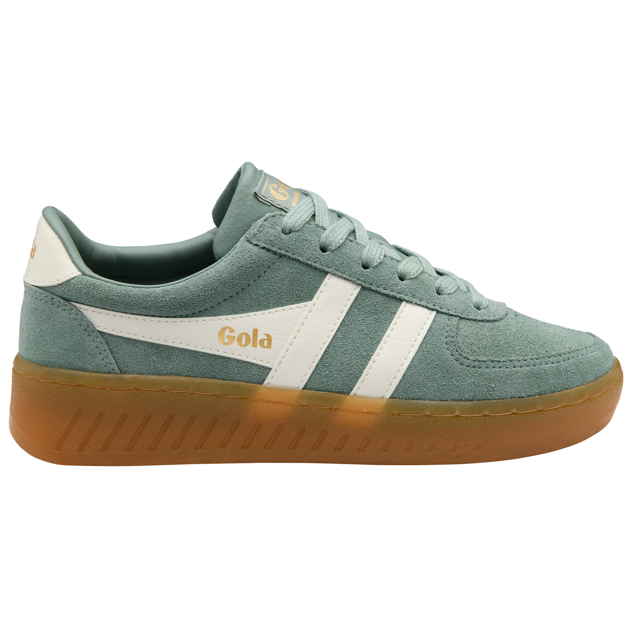 gola-grandslam-wildleder-sneaker-f-r-damen-green-mist-off-white image 1
