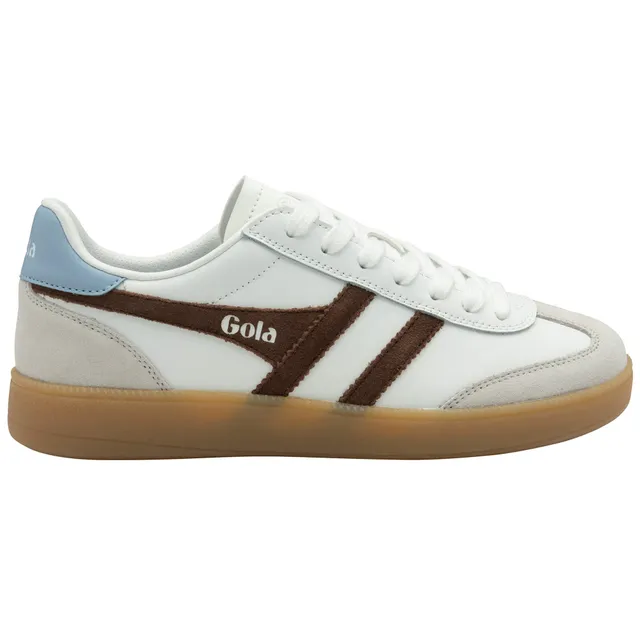 gola-viper-leather-damen-sneaker-wei-dunkelbraun-hellblau image 1