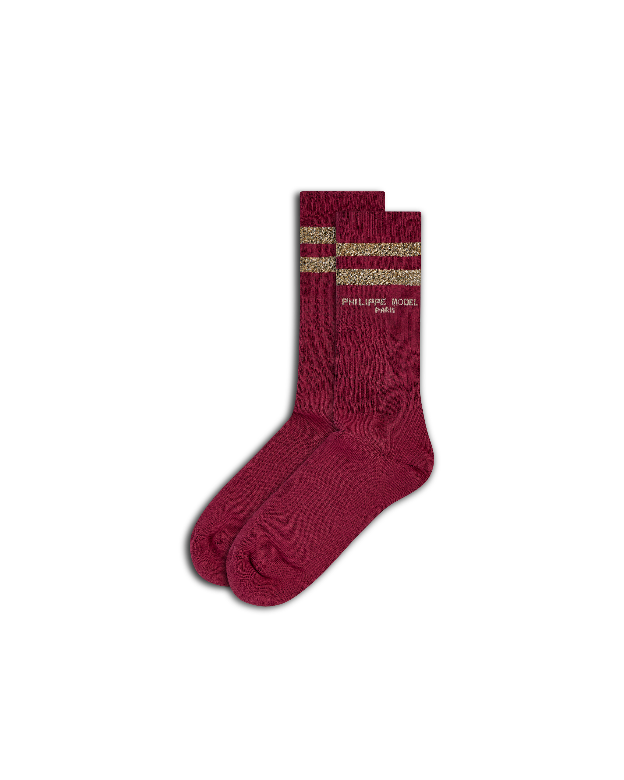 philippe-model-baumwollsocken-unisex-old-rouge-or image 1