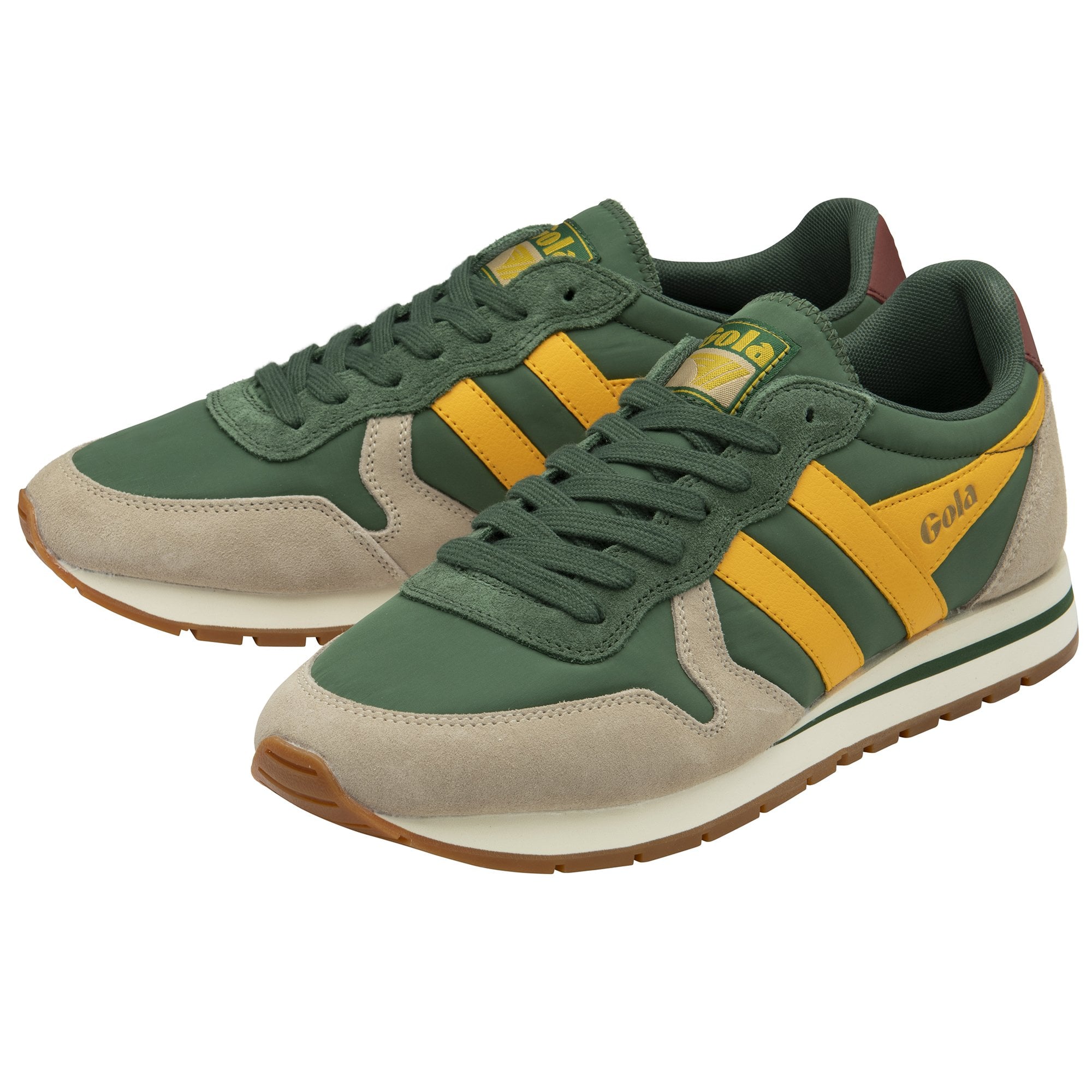 gola-daytona-chute-herren-sneaker-evergreen-bone-off-sun image 3