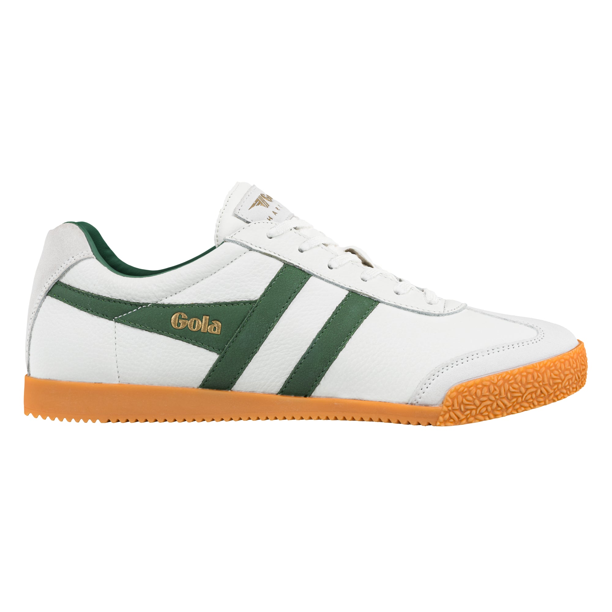 gola-harrier-herren-sneaker-wei-gr-n-leder-klassiker image 1