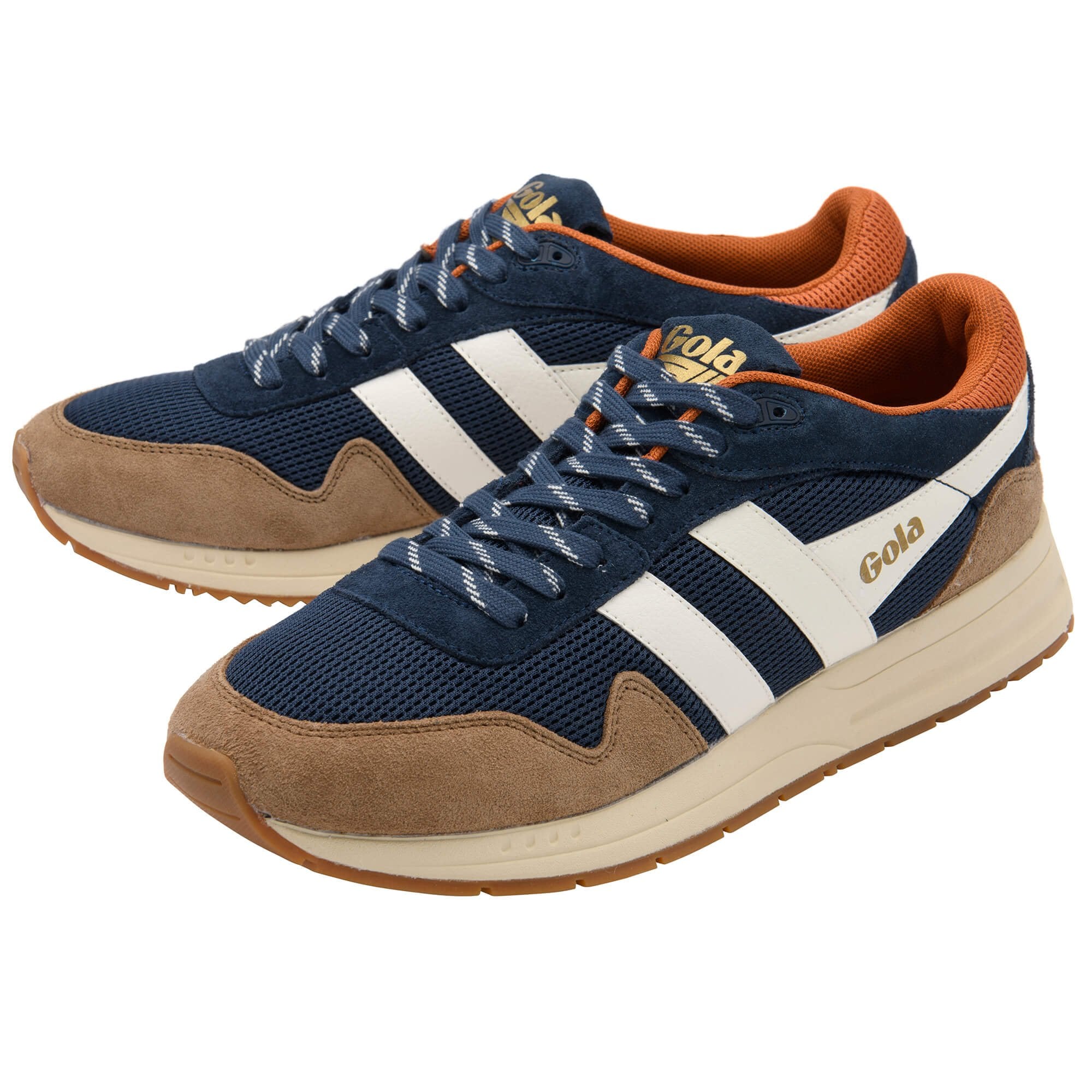 gola-delta-herren-sneaker-navy-mesh-tabak-cremewei image 3