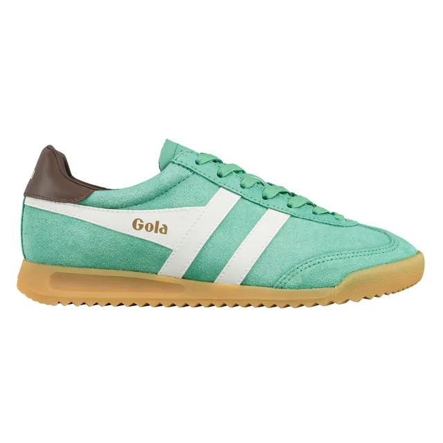 gola-torpedo-damen-sneaker-jade-cremewei-dunkelbraun image 1