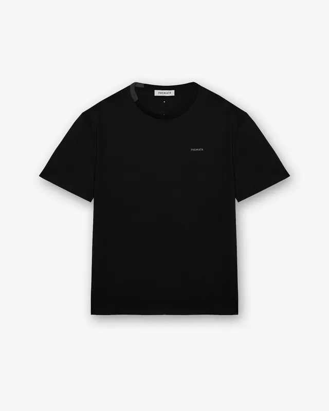 premiata-t-shirt-herren-baumwolle-nylon-schwarz-detail image 1