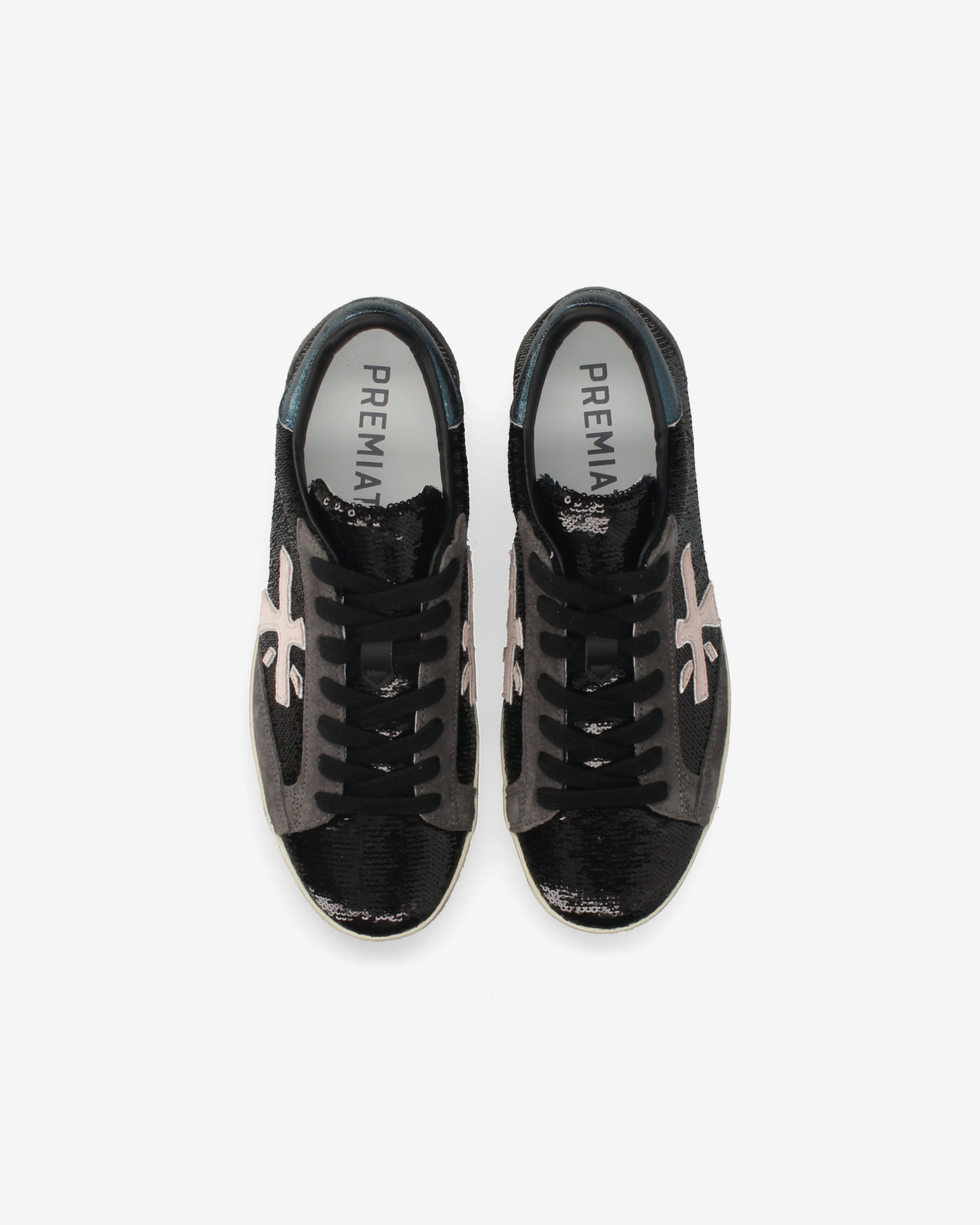 premiata-stevend-8496-sneaker-damen-schwarz-pailletten-suede image 6