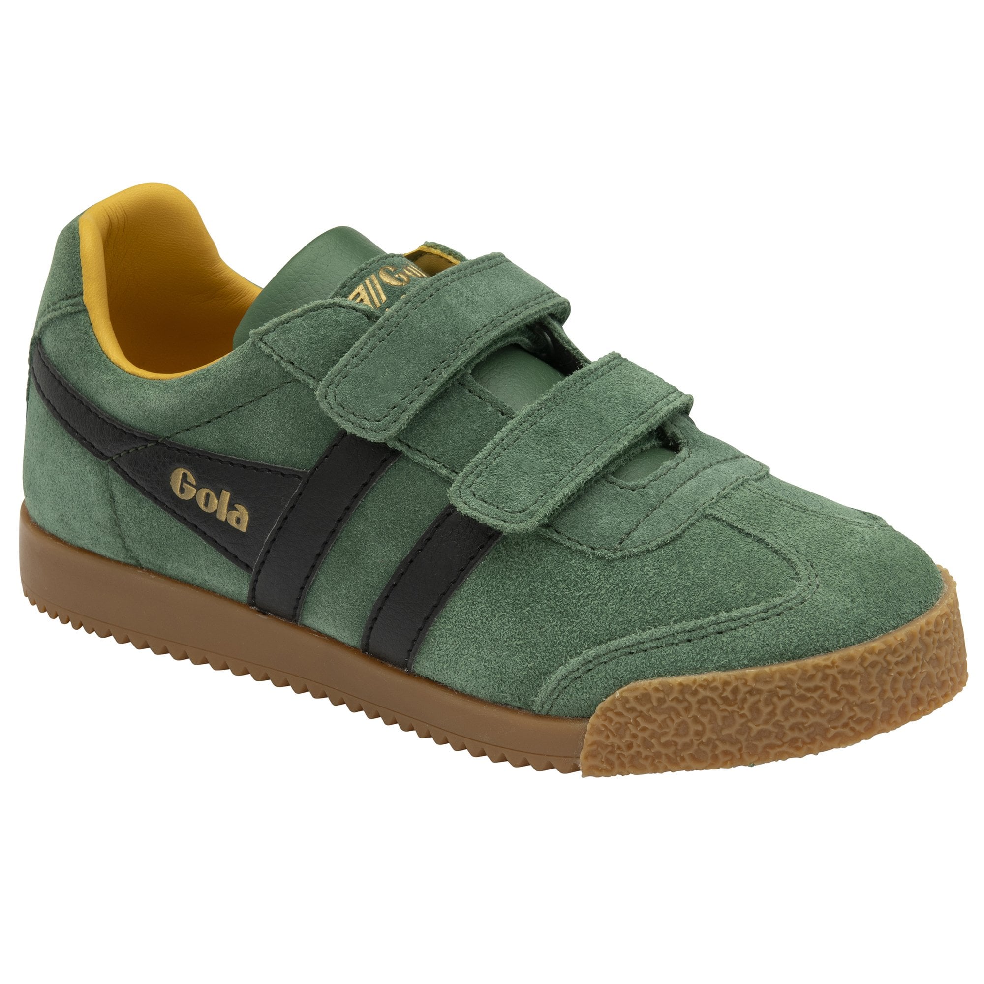 gola-harrier-strap-kinder-sneaker-wildleder-klettverschluss-vintage image 2