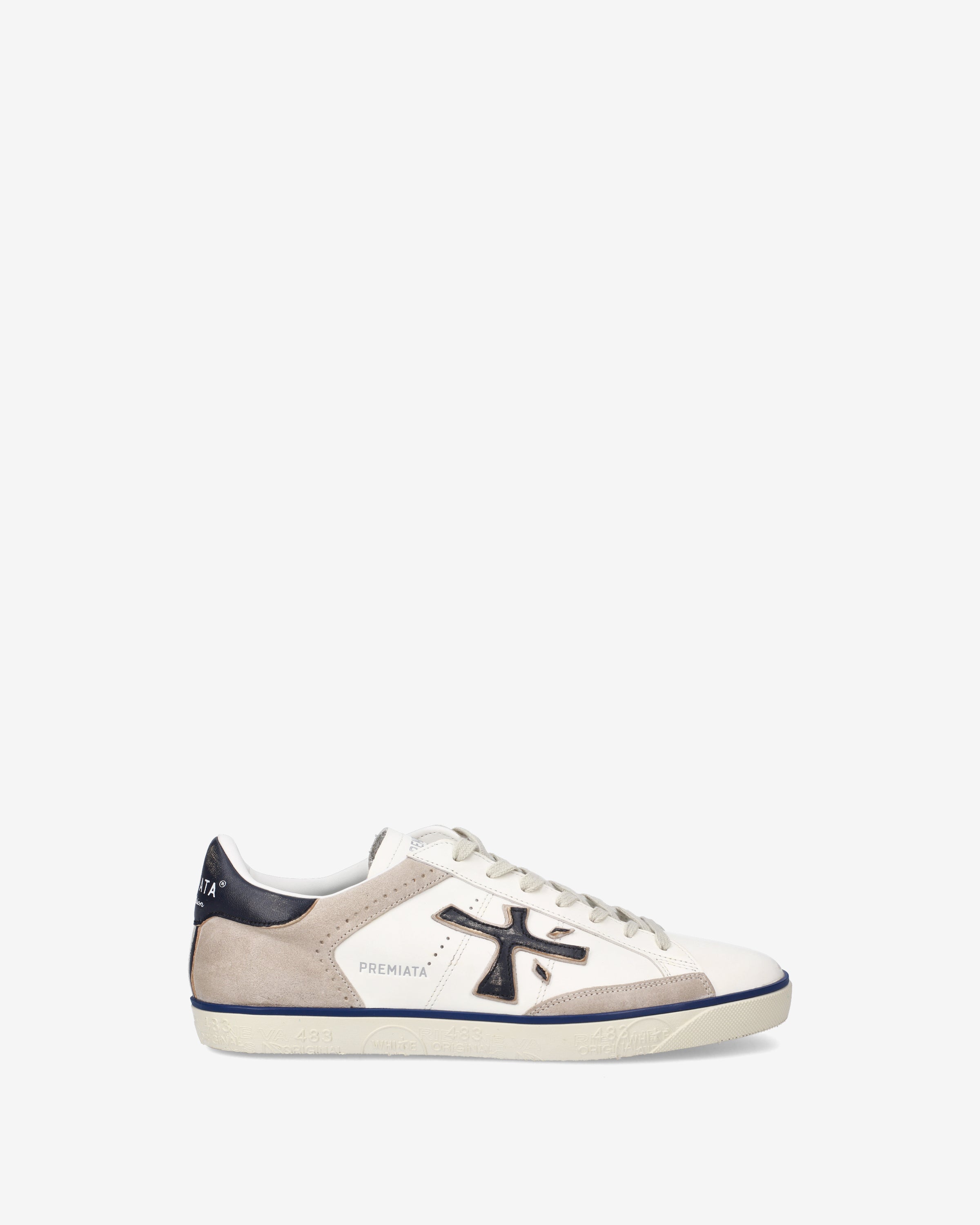 premiata-steven-7285-herren-sneaker-creme image 1