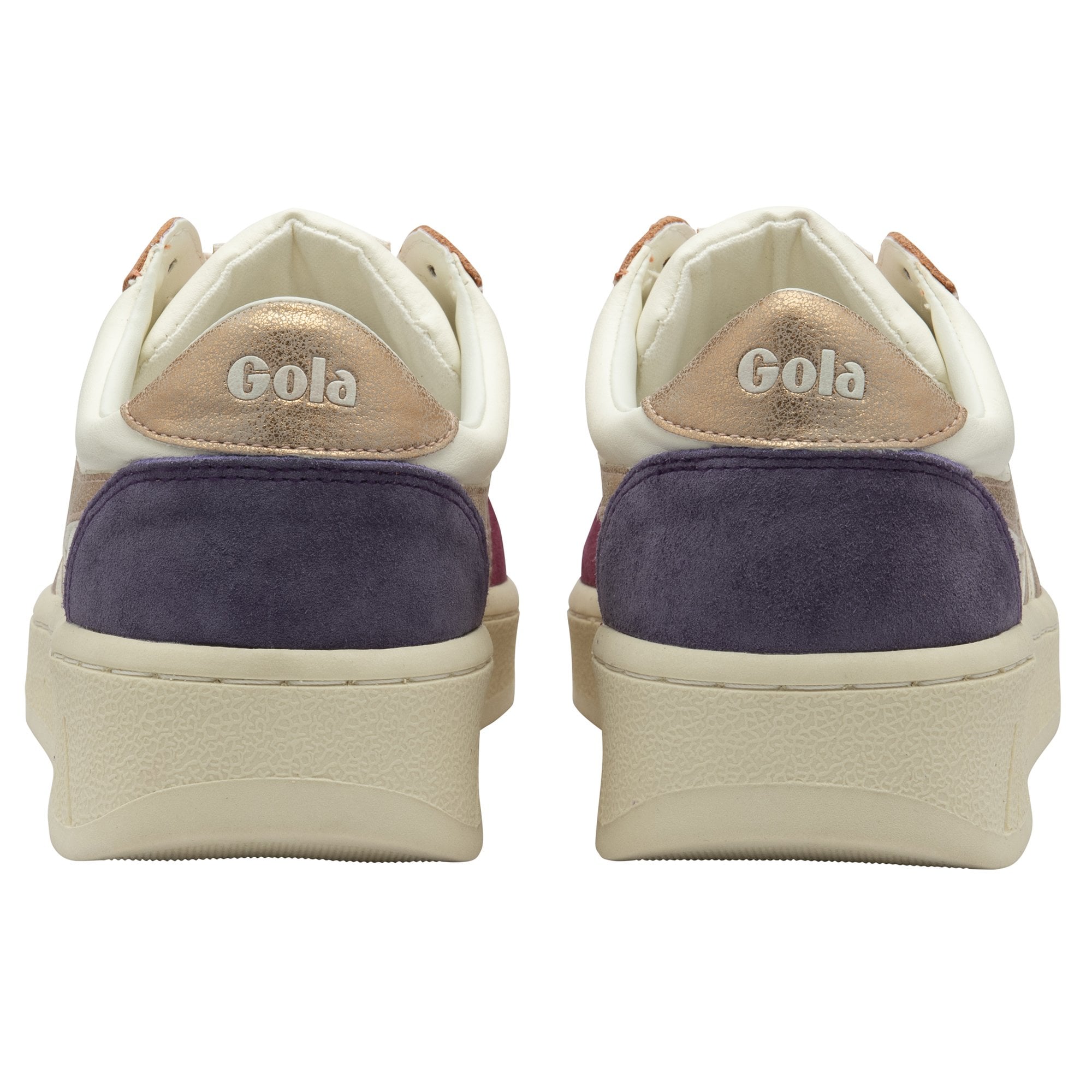 gola-grandslam-quadrant-damen-sneaker-off-white-kirschrot-ros-gold-pflaume image 4