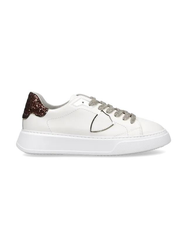 philippe-model-temple-damen-sneaker-wei-braun-pailletten image 1