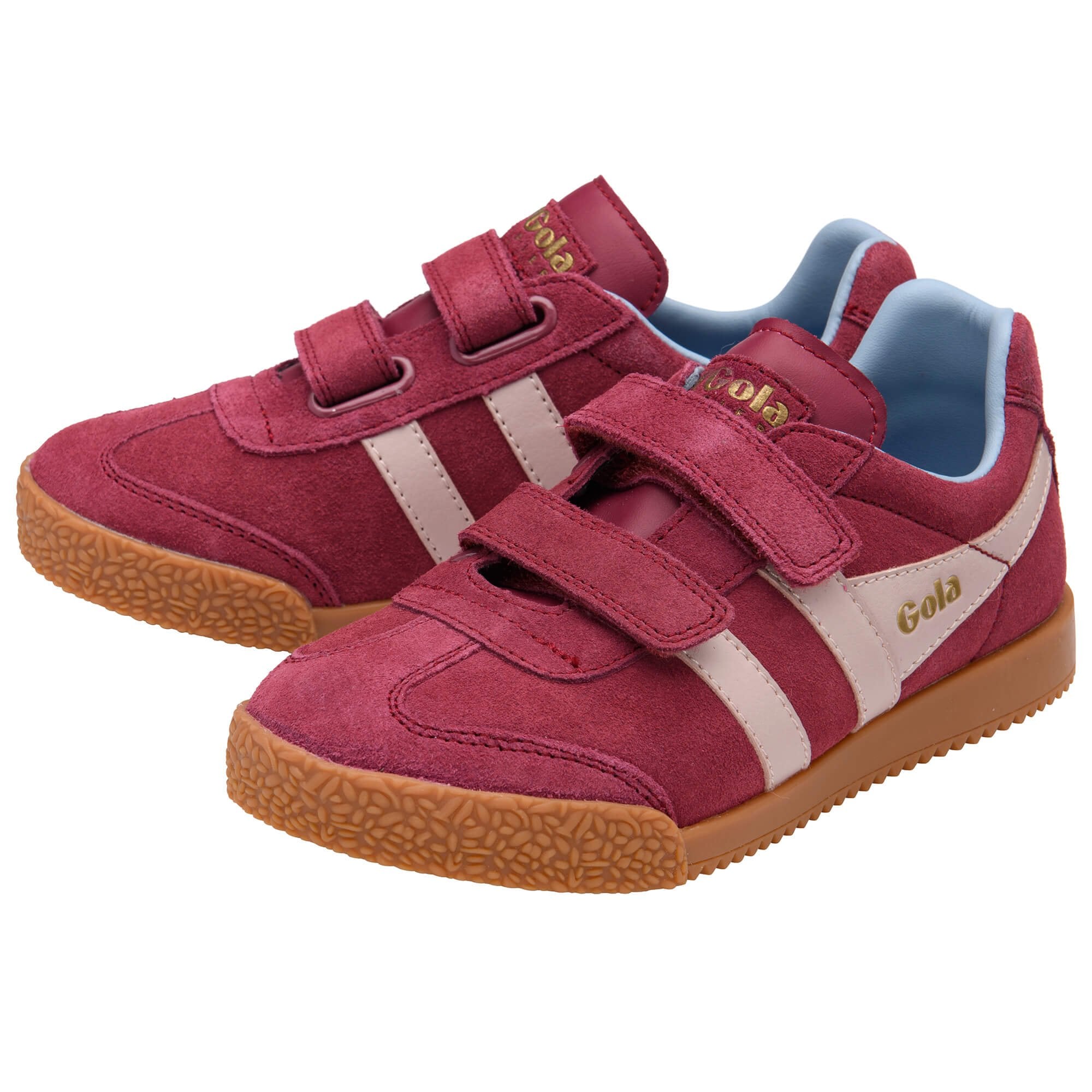 gola-harrier-strap-sneaker-f-r-kinder-cerise-kreide-rosa-luftblau image 3