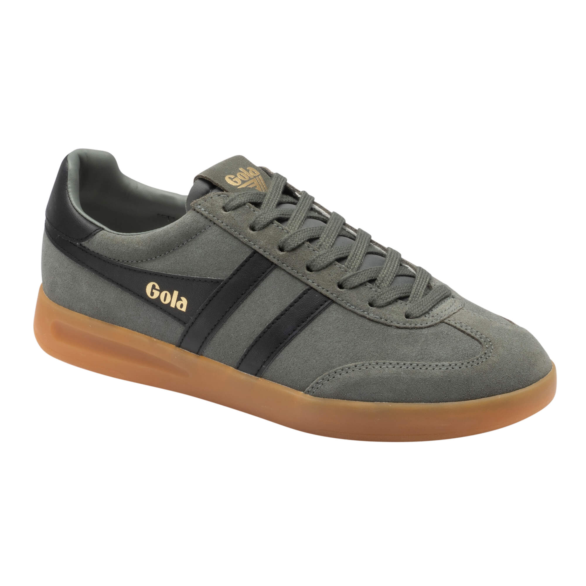 gola-cyclone-herren-sneaker-koniferengr-n-schwarz-wildleder image 2