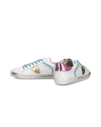 philippe-model-prsx-junior-sneaker-wei-rosa-hellblau image 4
