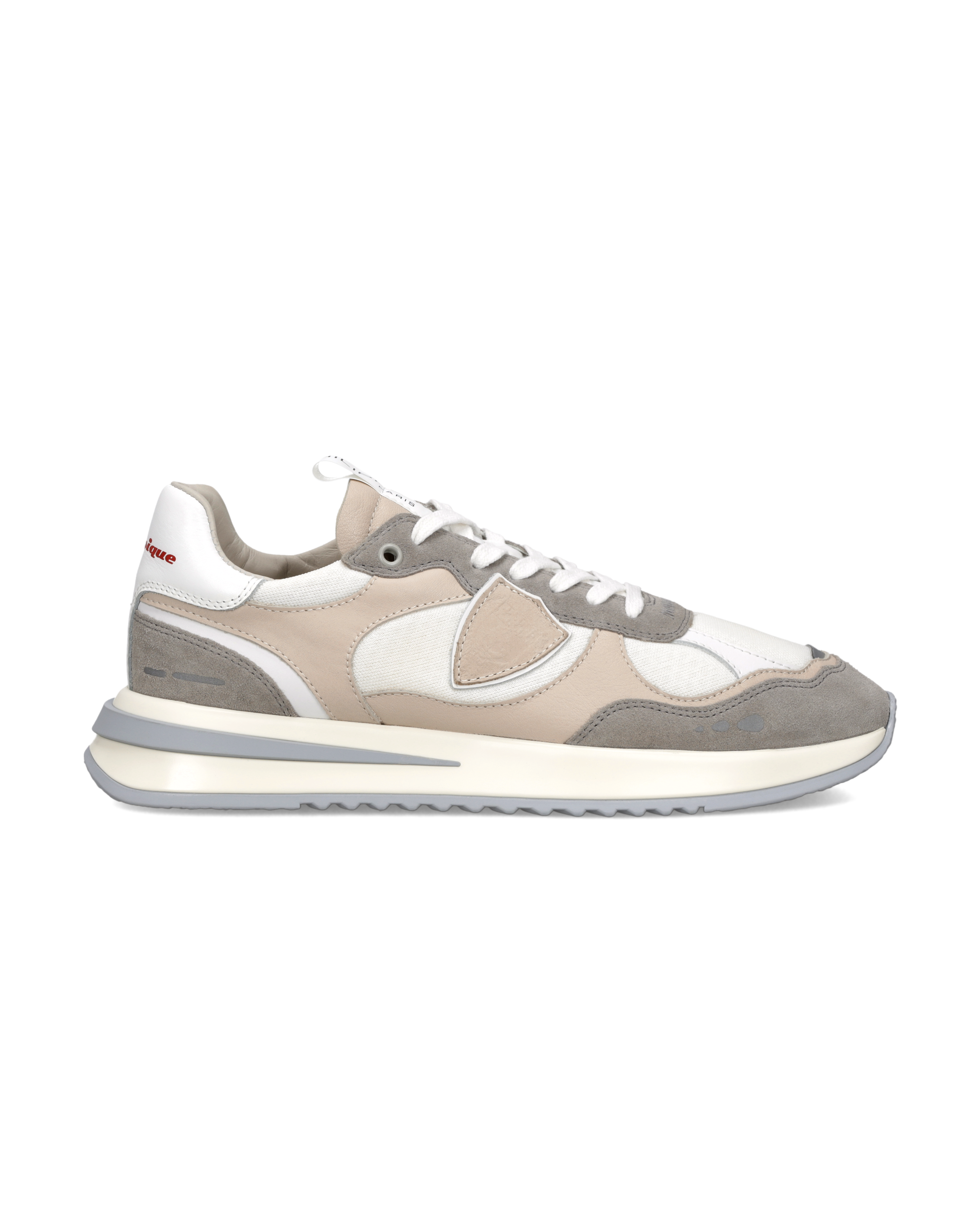 philippe-model-olympique-herren-sneaker-wei-grau-beige image 1