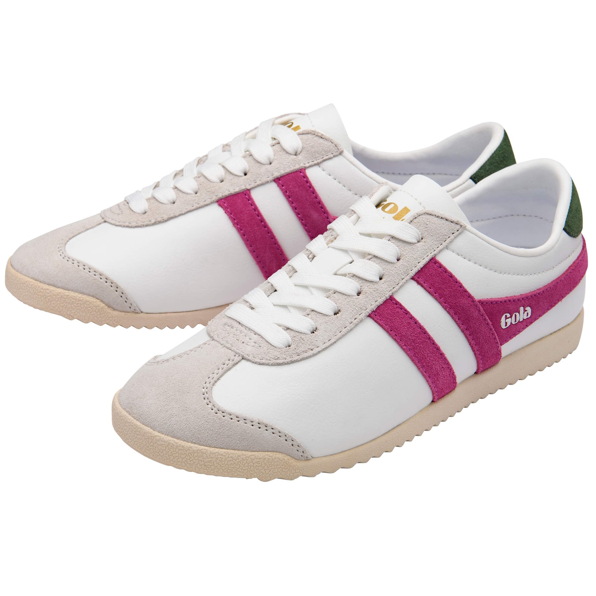 gola-bullet-pure-damen-sneaker-wei-fuchsia-gartengr-n image 3