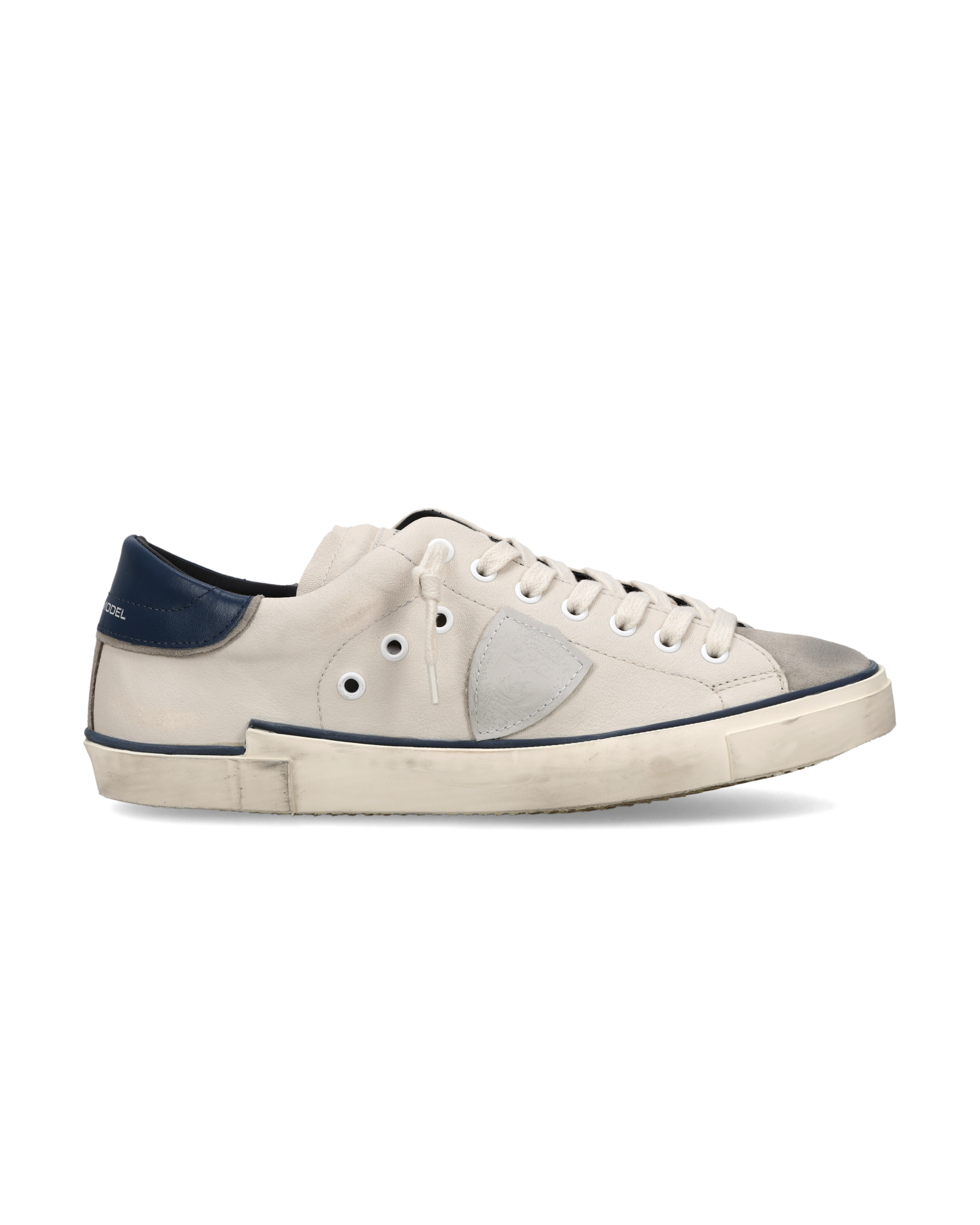 philippe-model-prsx-herren-sneaker-milch-ozeanblau image 1