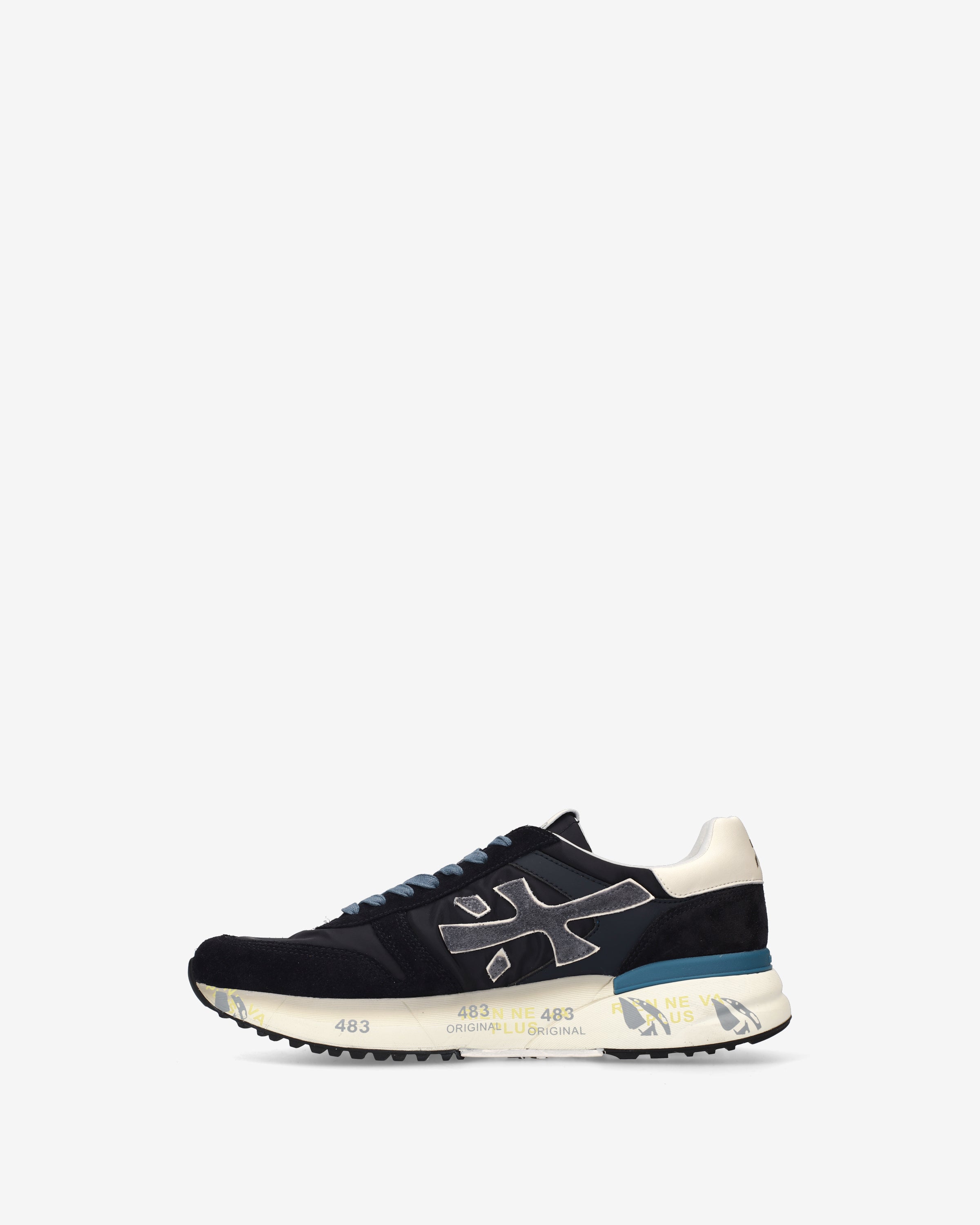 premiata-mick-7716-herren-sneaker-navy-3-cm-sohle image 3