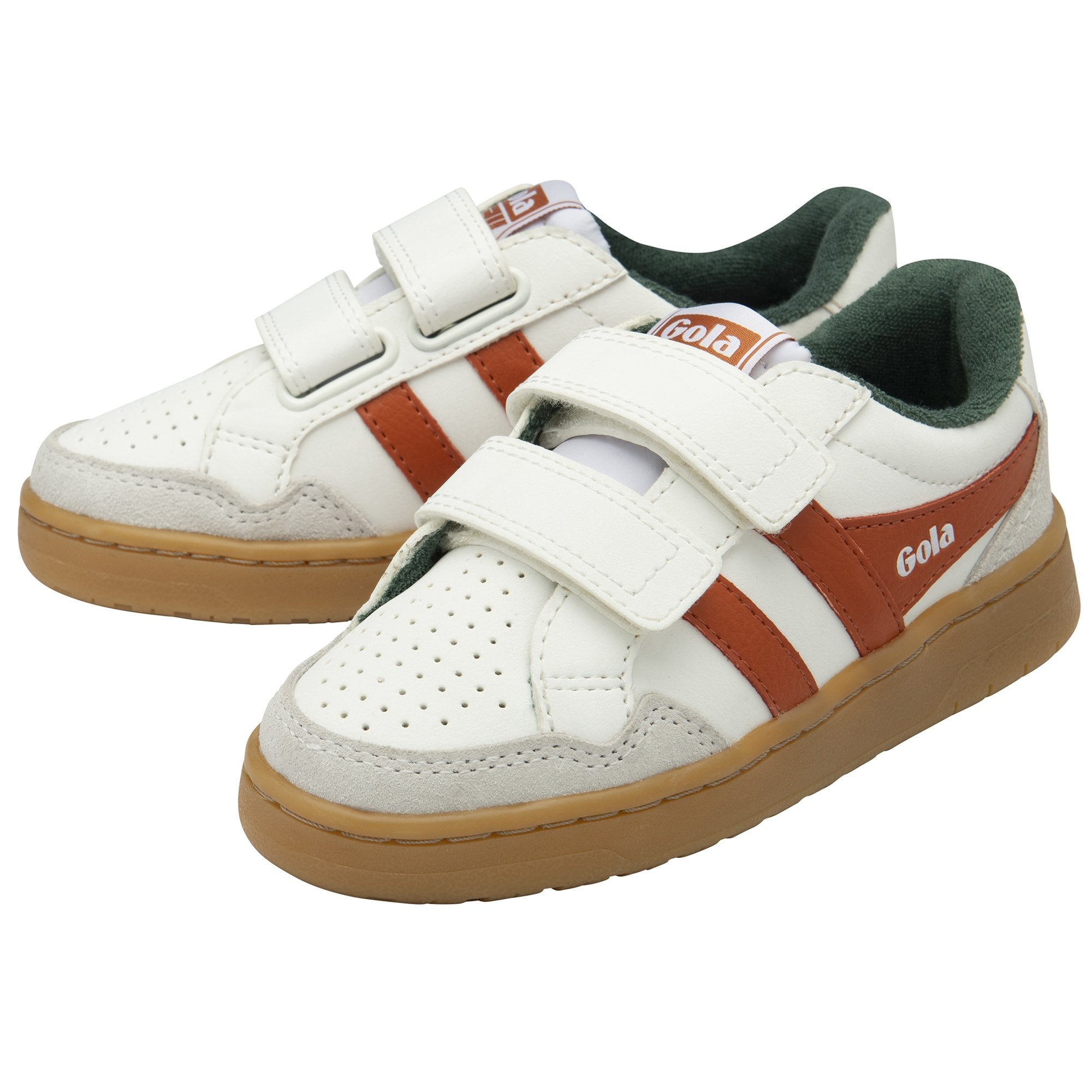 gola-eagle-strap-turnschuhe-f-r-kinder-wei-orange-mit-klett image 3
